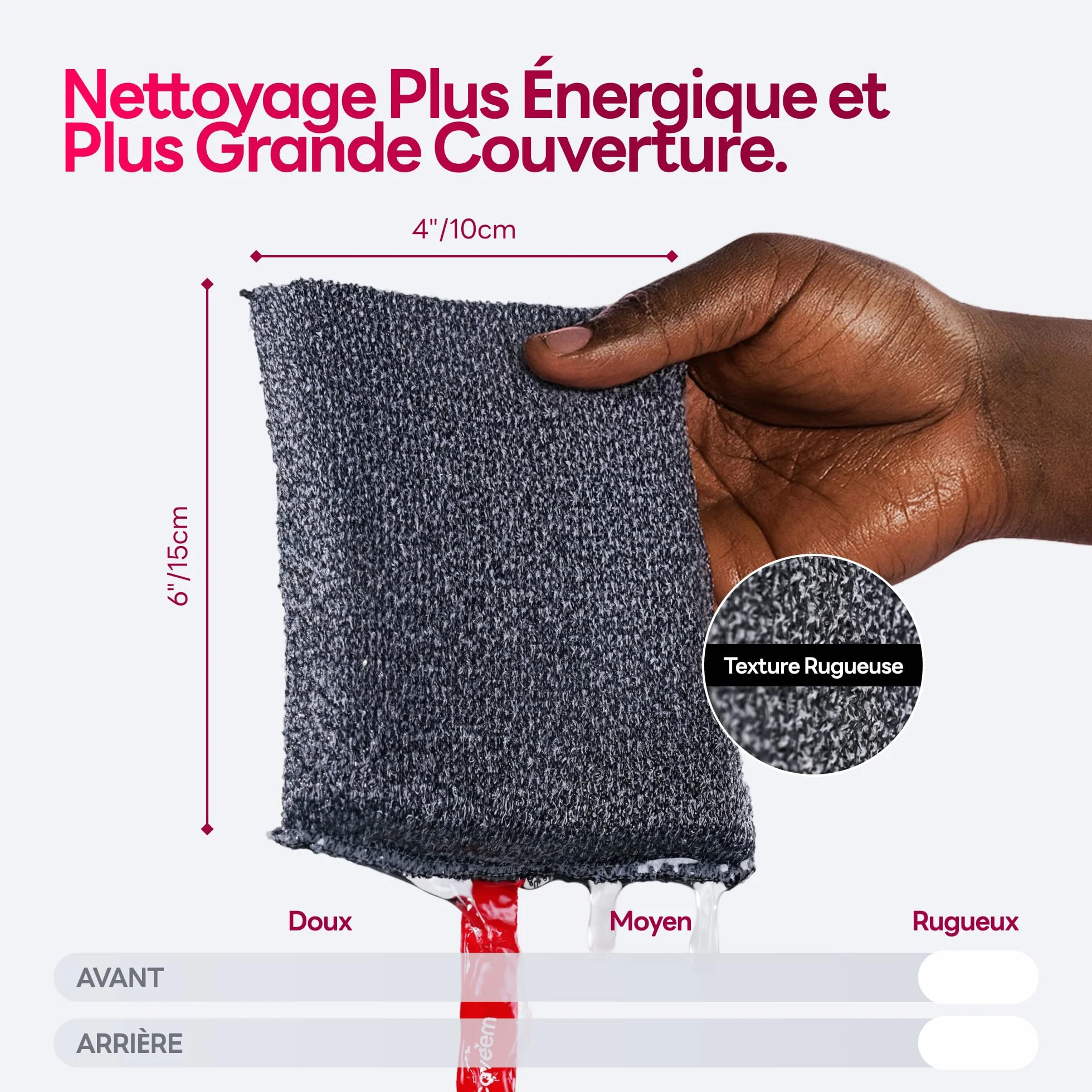Éponge exfoliante pour le corps 2pcs