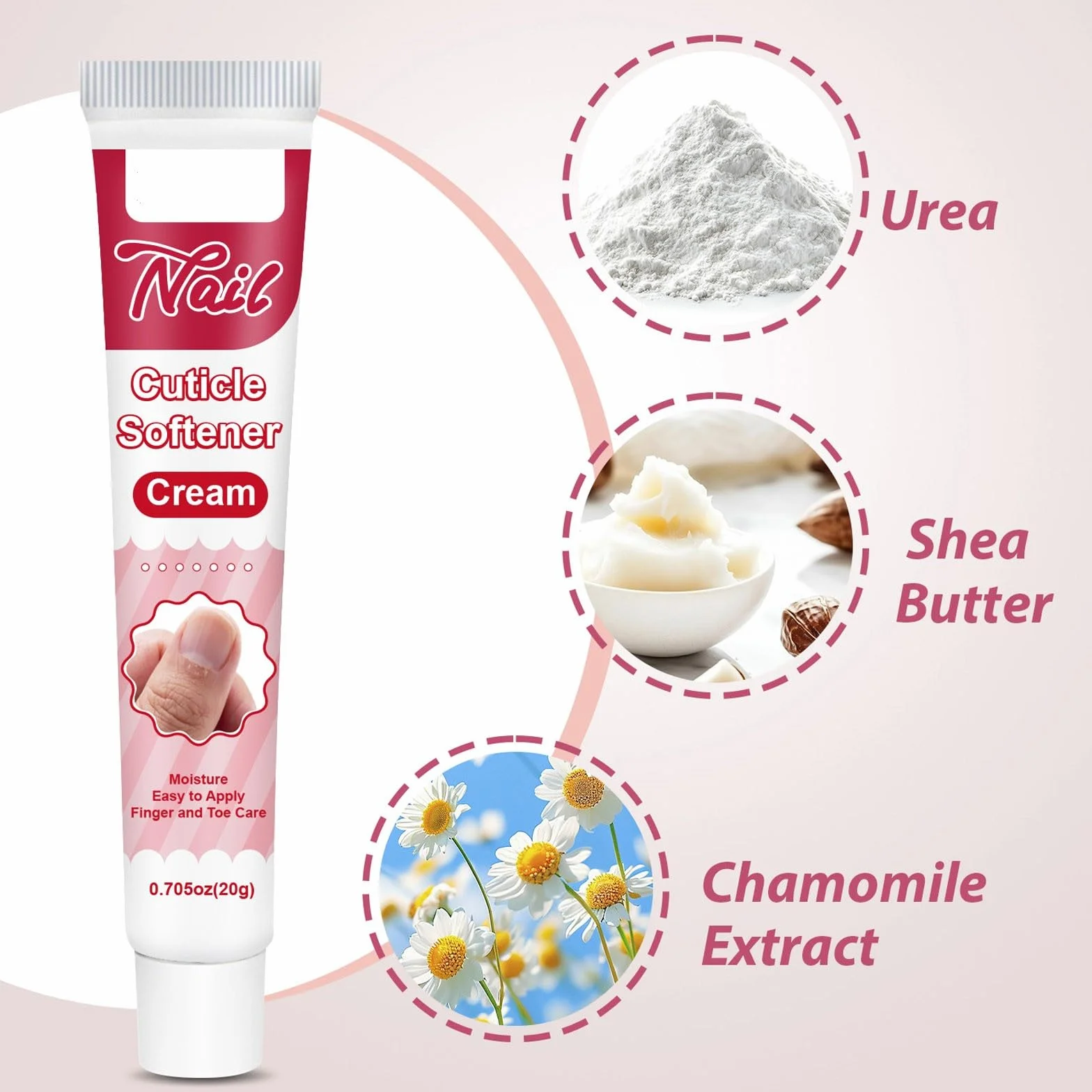 Crème traitement ongles cuticules hydratant adoucissant lot de 2