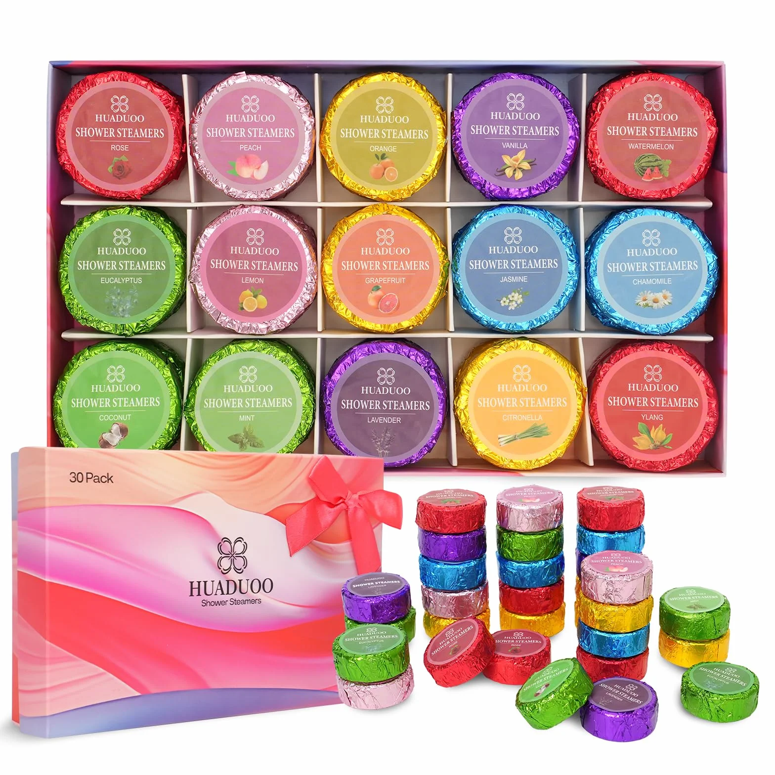 Bombes de douche relaxation huiles essentielles bio lot de 30 spa