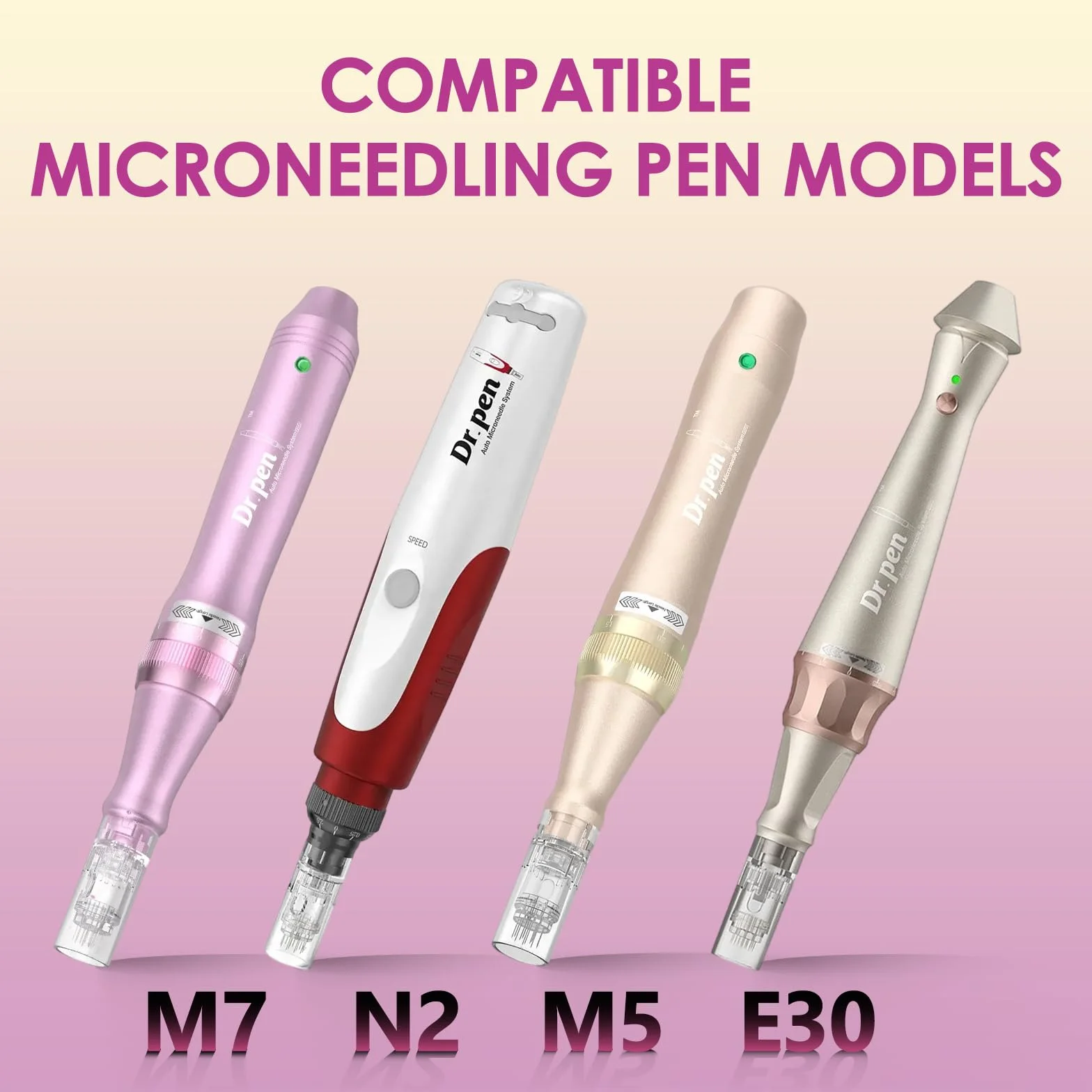 Dr Pen Lot de 12 cartouches jetables originales 12 broches compatibles avec Dr. Pen M7/M5/N2/E30