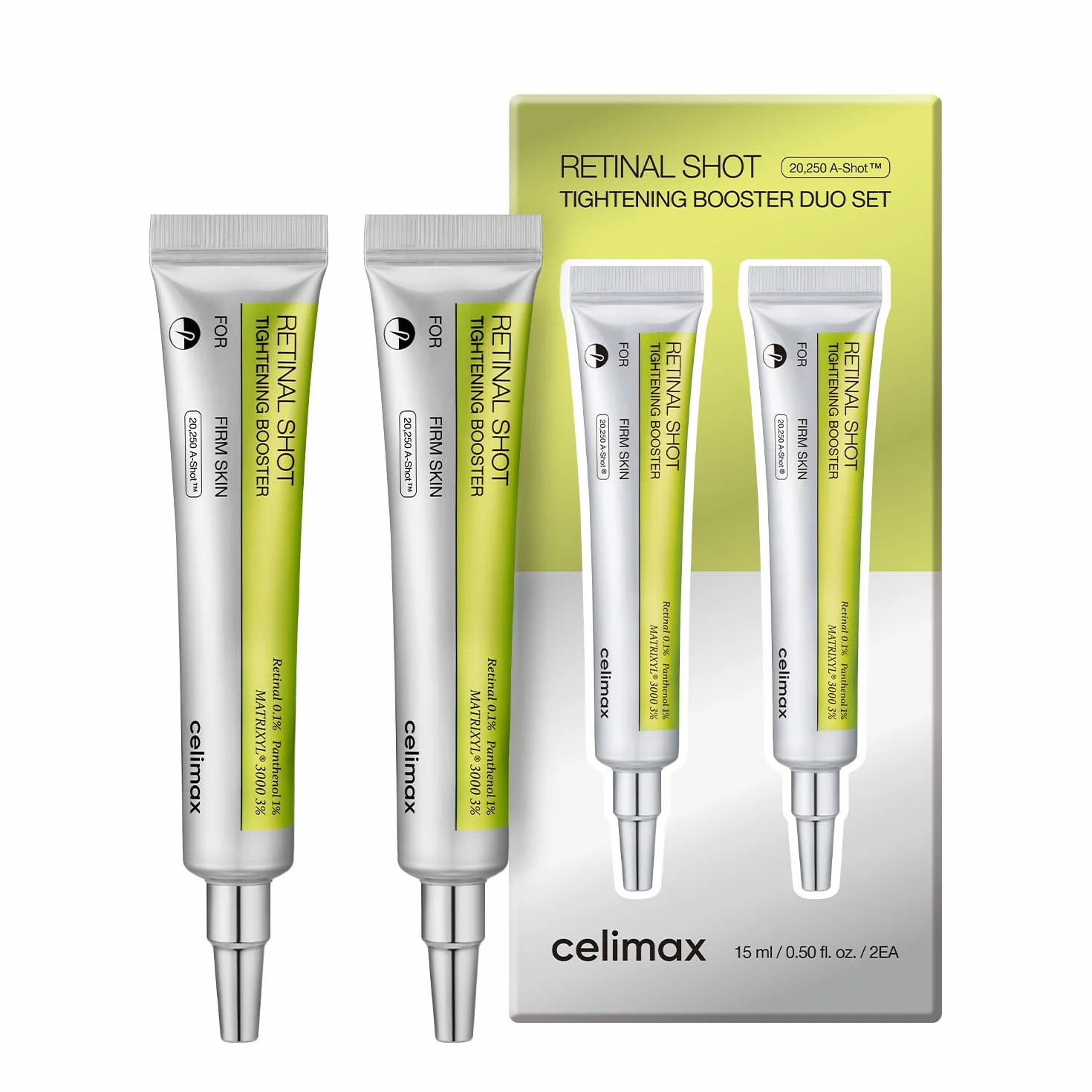 Celimax The Vita A Retinal Shot Tightening Booster sérum anti-âge raffermissant au rétinal 2 x 15 ml