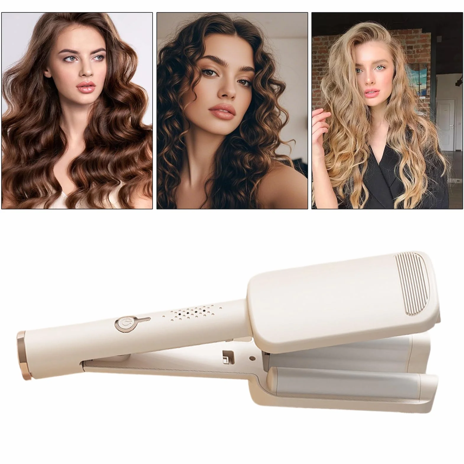 Fer À Friser | Fer à Boucles Ondulées pour Femmes | Styler En Céramique Avec 4 Températures Pour Boucles Lisses Courtes Et Longues Femmes Et Filles Outils De Coiffage Pour Voyage Vacances