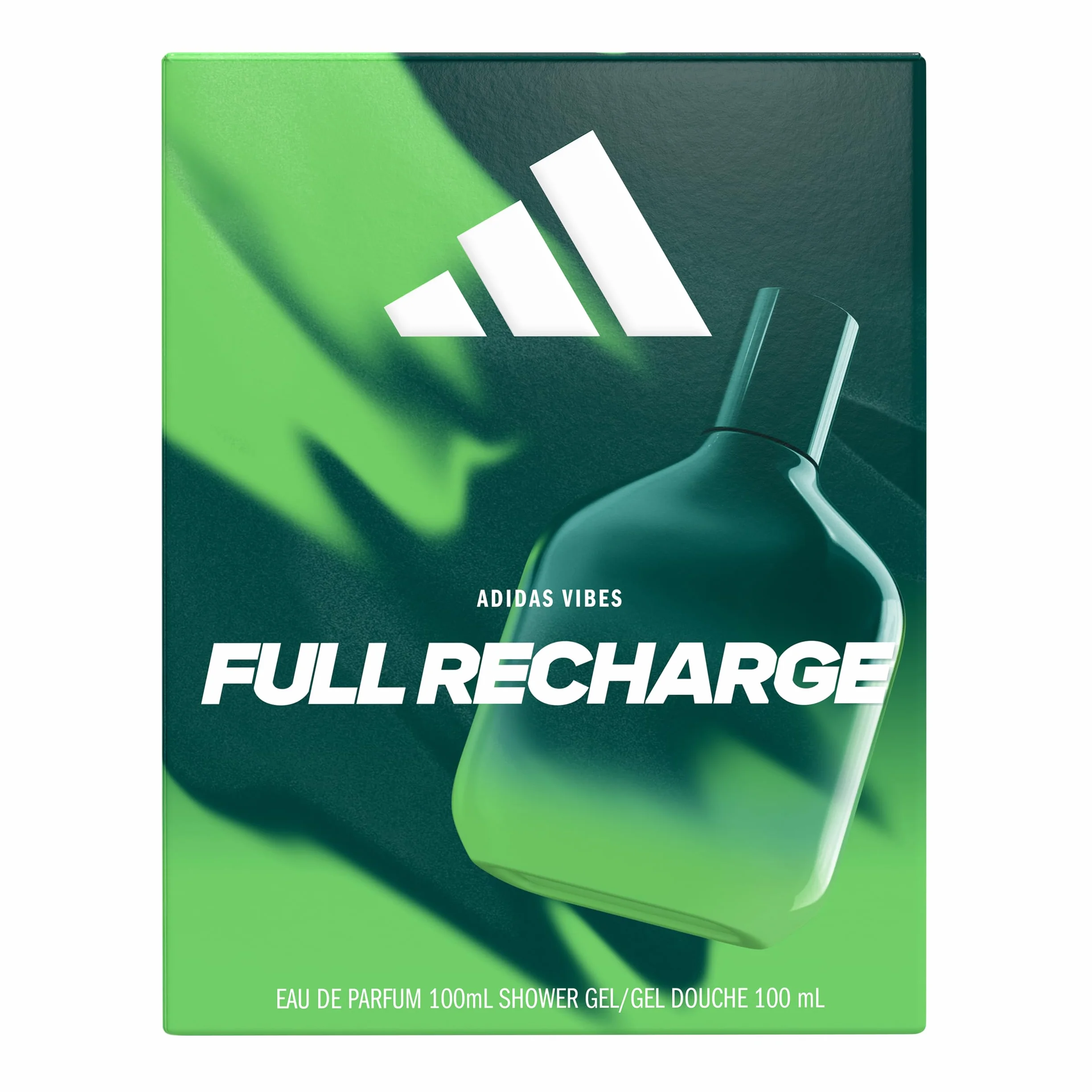 adidas, Coffret cadeau adidas Vibes Full Recharge, avec Eau de Parfum 100ml et douche 100ml