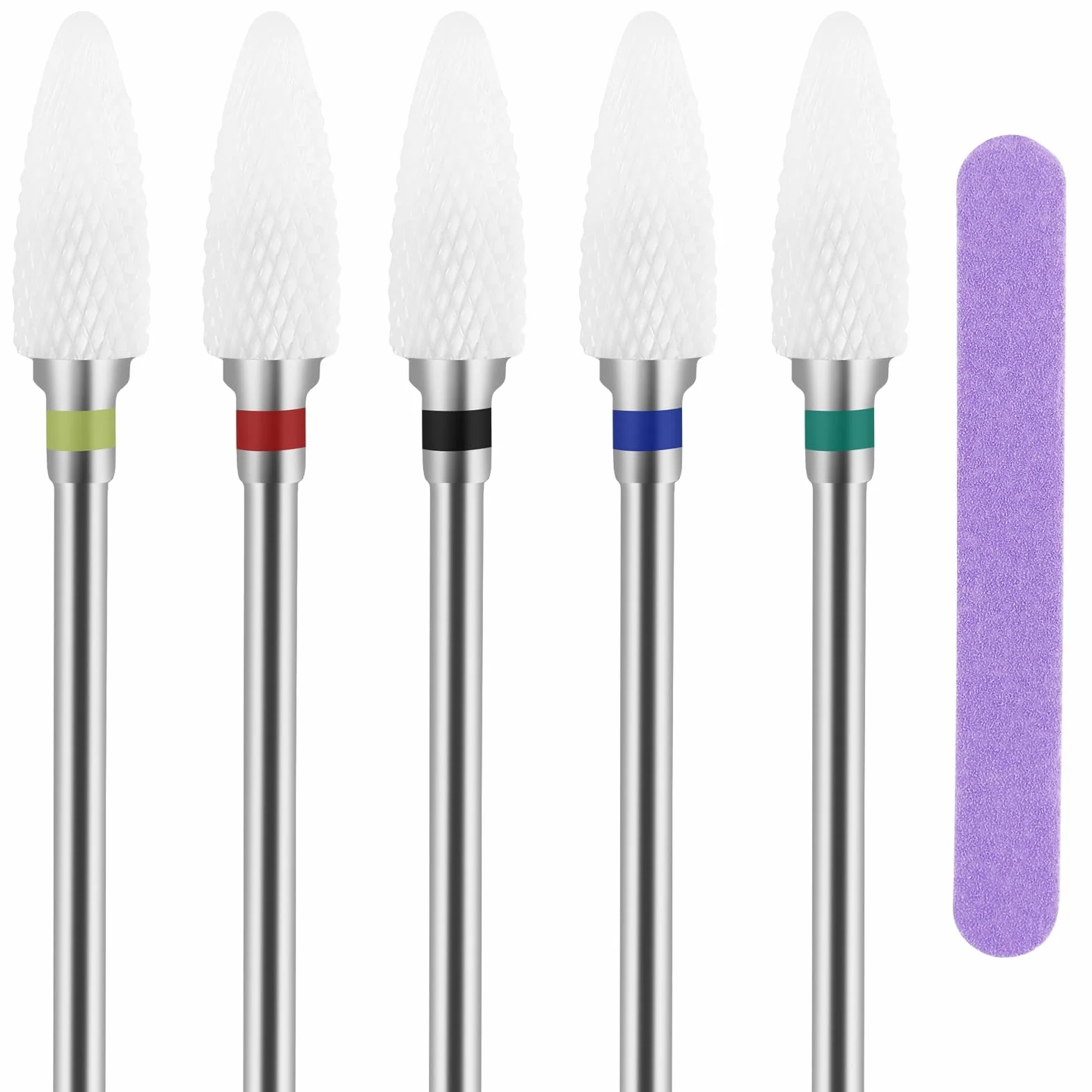 Foret À Ongles Professionnel Céramique 5 Pièces Set Manucure Pédicure