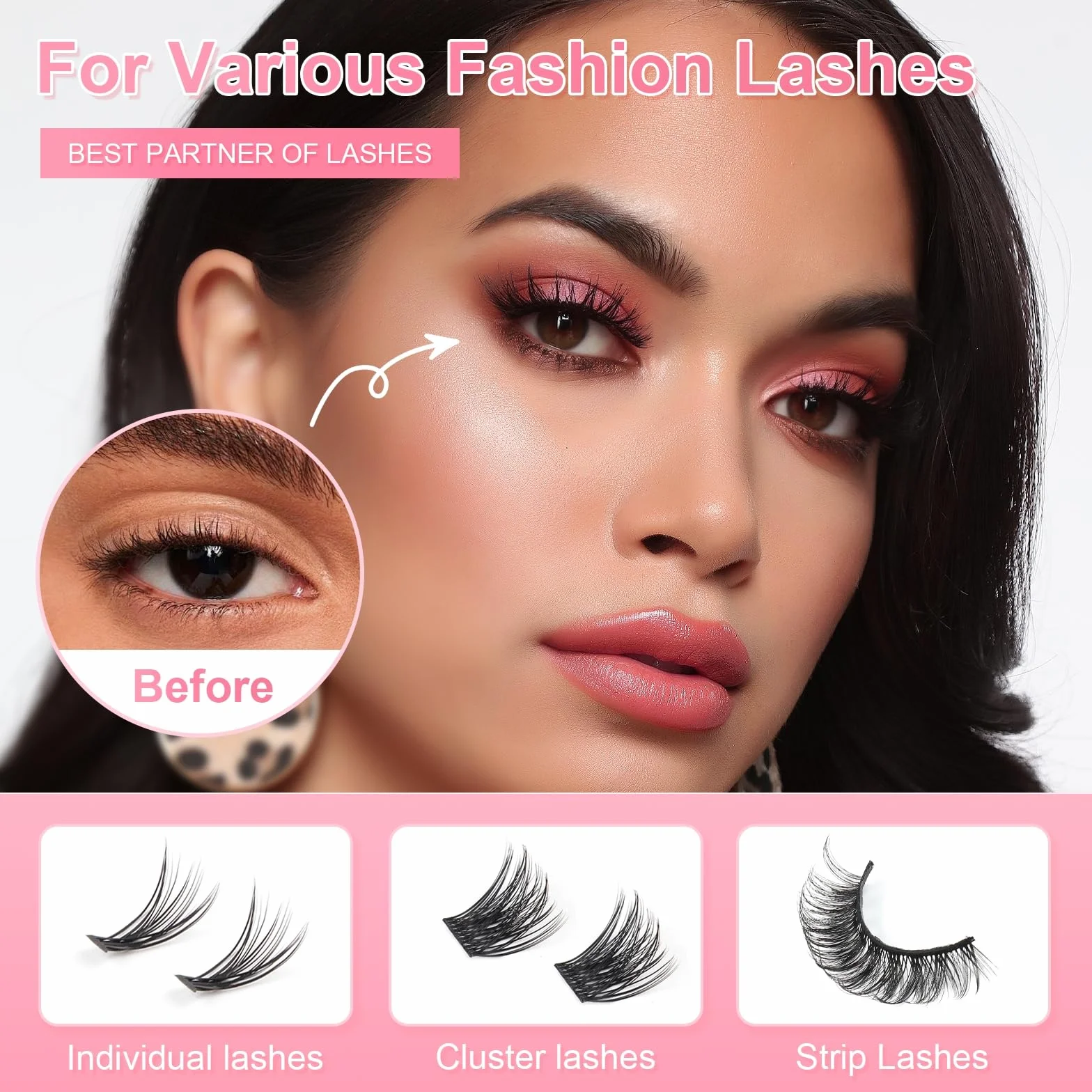 Parriparri Colle Faux Cils 2 in 1 Lash Bond et Seal DIY Adhésif Waterproof Strong Hold Eyelash Glue