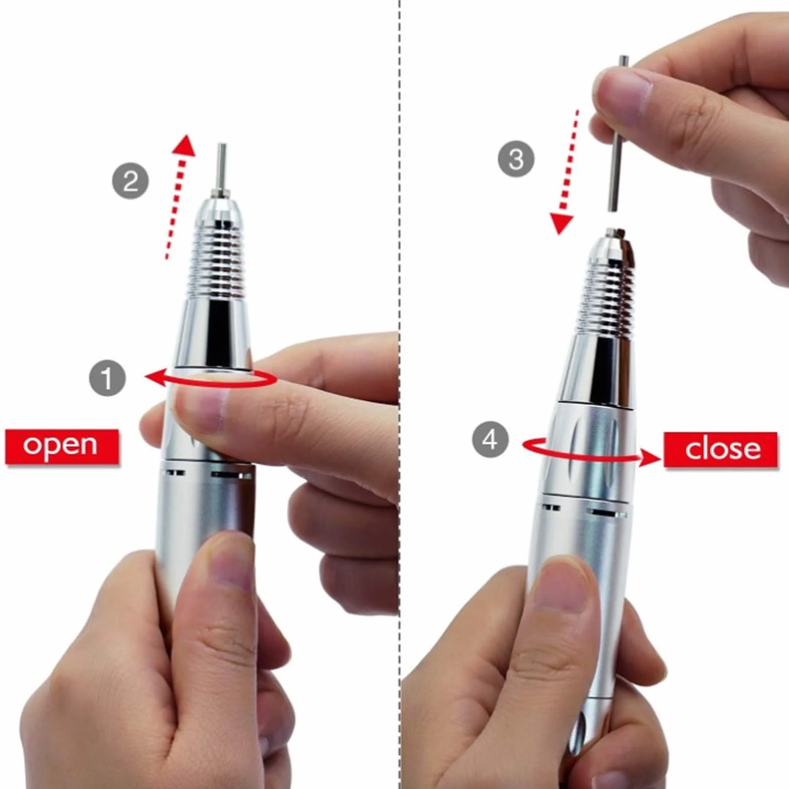 Ponceuse Pour Ongles, Ponceuse Pour Ongles ÉLectrique Professionnelle, PoignéE De Perceuse Vitesse RéGlable Pour Electrique Per Ongles Polis PéDicure Polissage