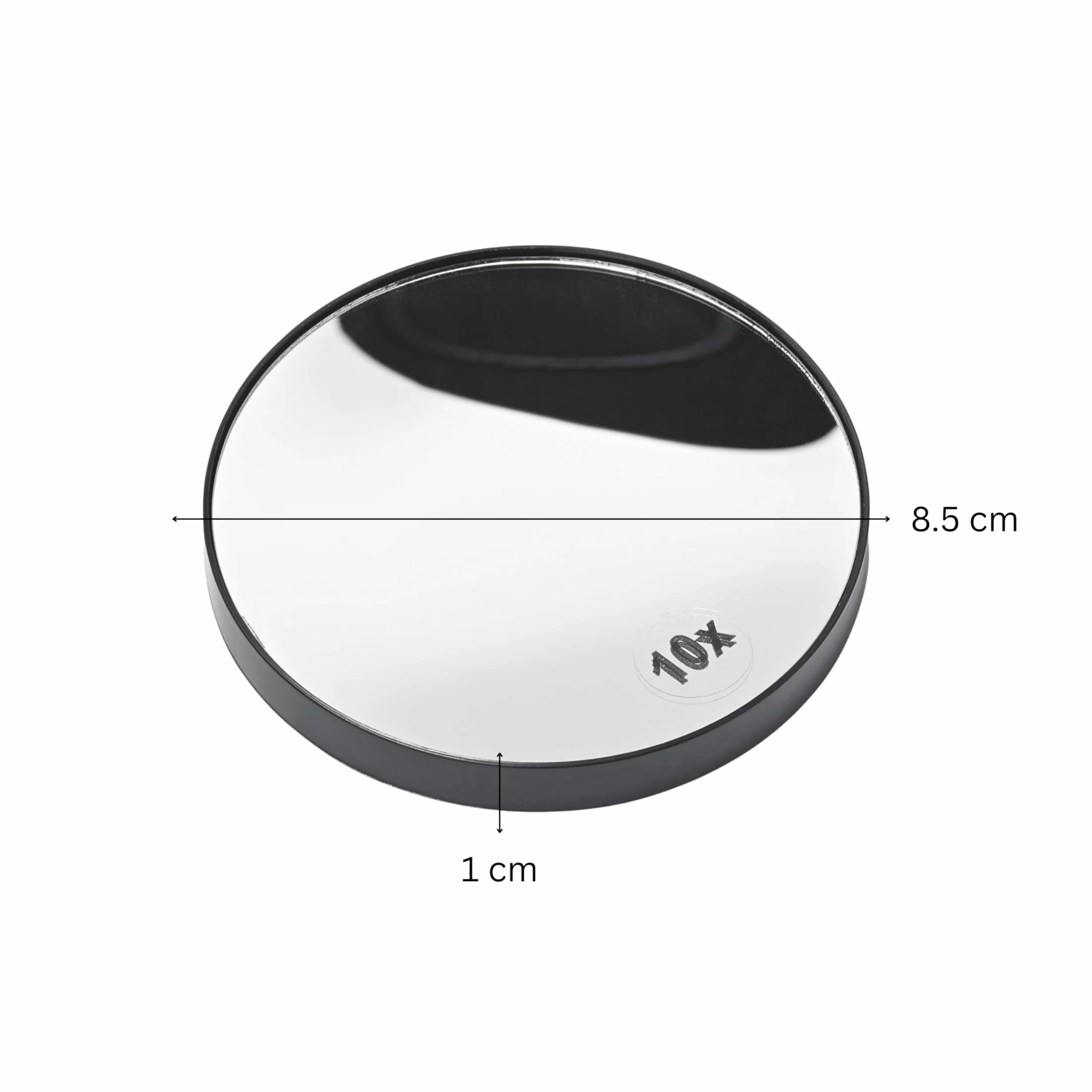 Manicare Miroir grossissant 10x Rond 13 cm avec ventouses pour épilation des sourcils