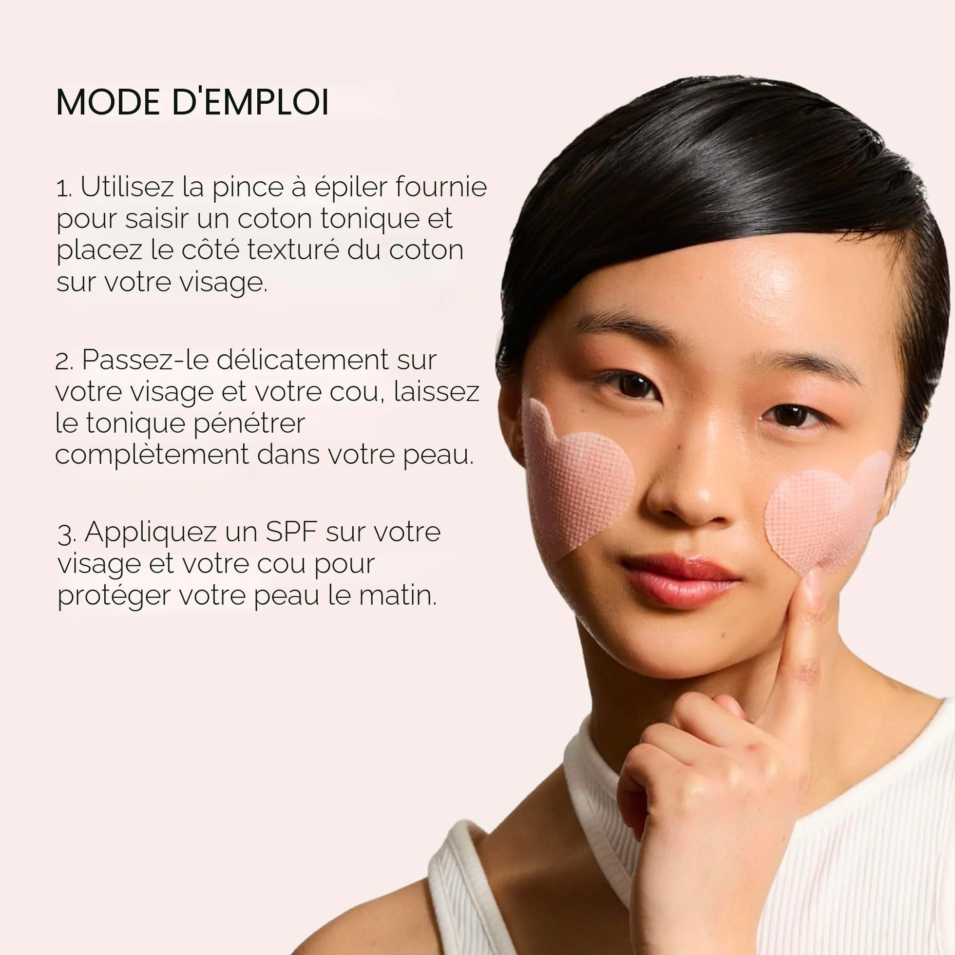 Yepoda The Porefect Pad, tampons toniques exfoliants à l'eau de rose, AHA, BHA & PHA, 60