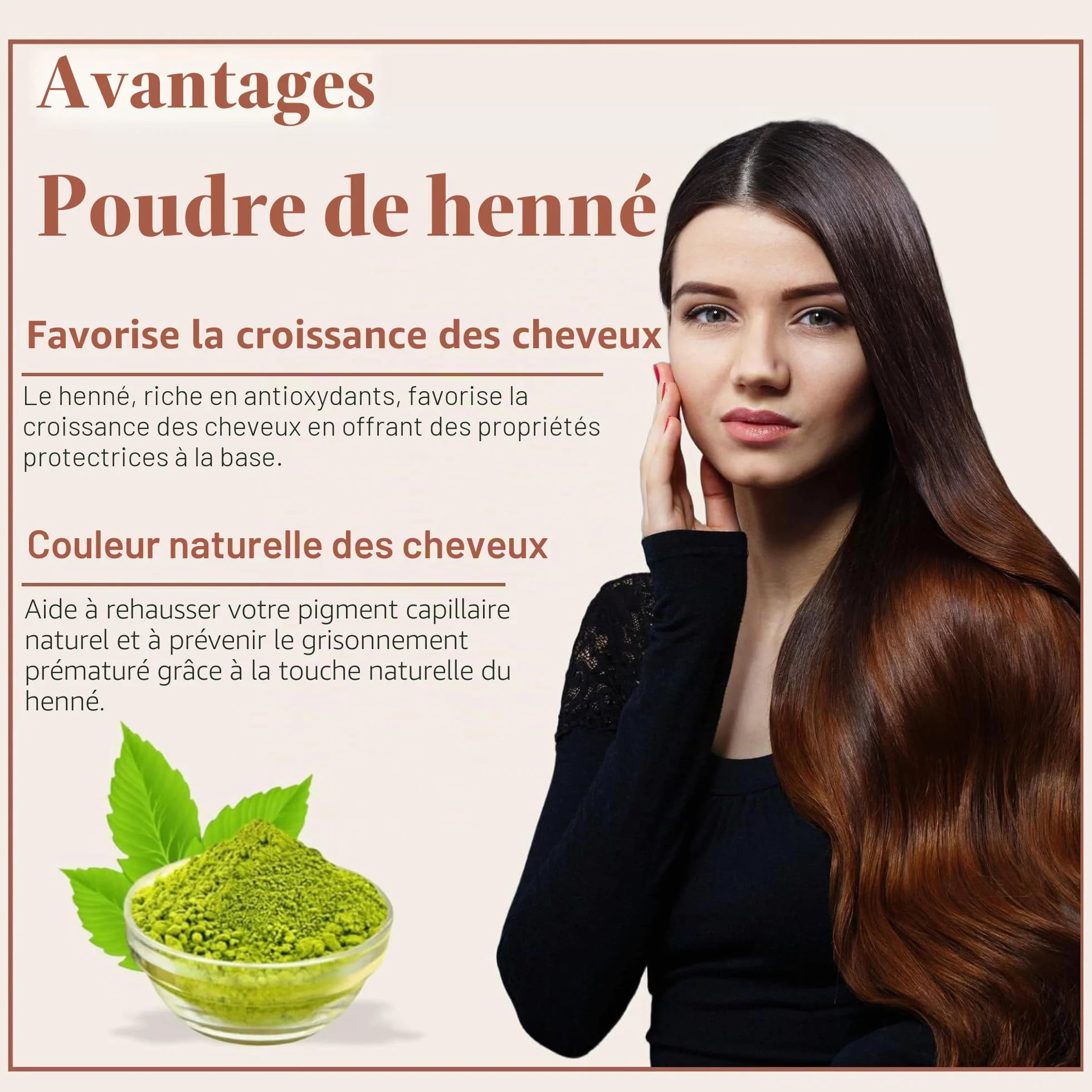 SAMYAM Poudre de henné pur - Paquet de 1 kg | Coloration capillaire naturelle, henné du Rajasthan triplement tamisé, sans PPD