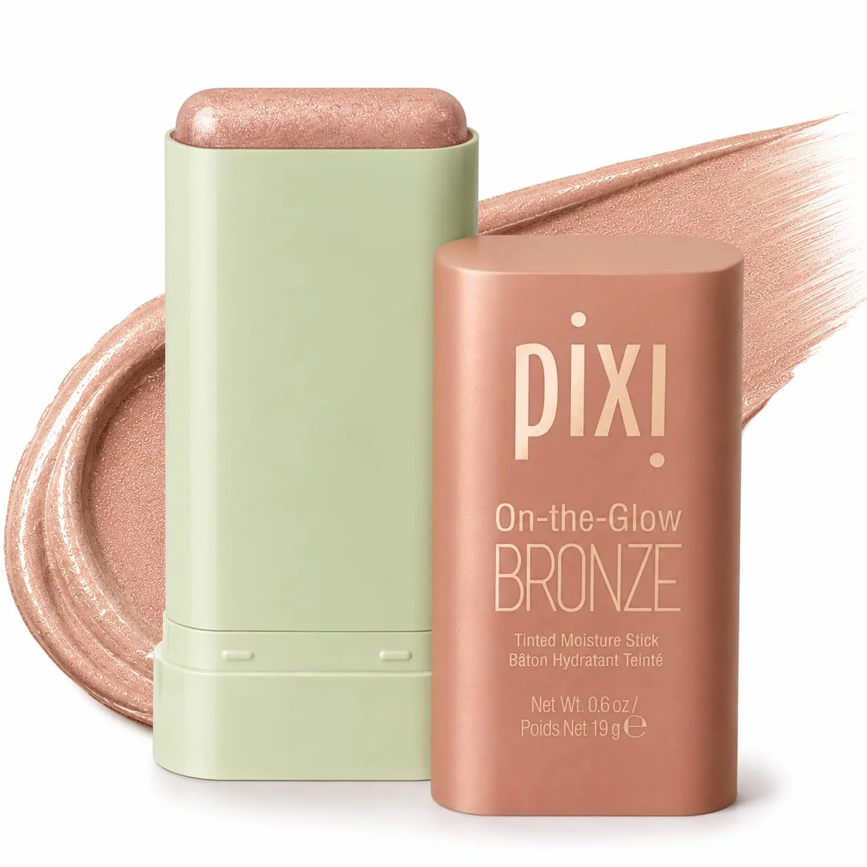 Pixi Beauty On-the-Glow Bronze | Teinte: SoftGlow | Stick Bronzant Hydratant pour Joues et Lèvres | Multistick au Ginseng, Aloe Vera et Extraits de Fruits | Sans Parabènes | 19 g / 0,6 oz