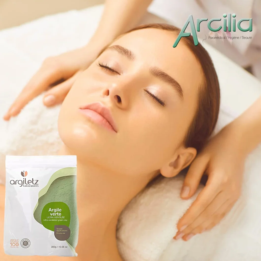 Argiletz Argile Verte en poudre ultra-ventilée - Sachet 300g