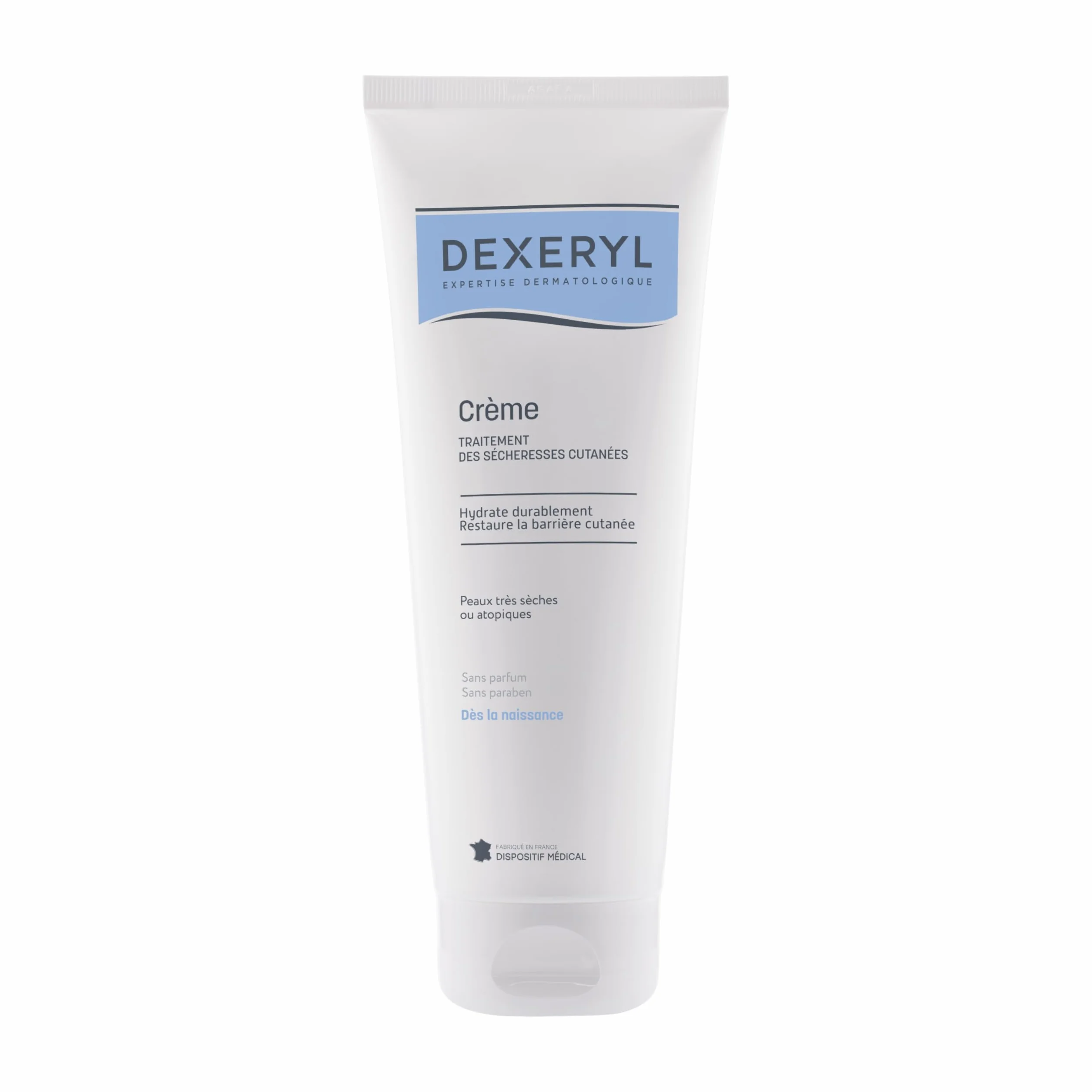 DEXERYL Crème Émolliente Corps 250 g Dispositif Médical Hydrate Restaure Barrière Cutanée Peaux Très Sèches Atopiques Sans Parfum