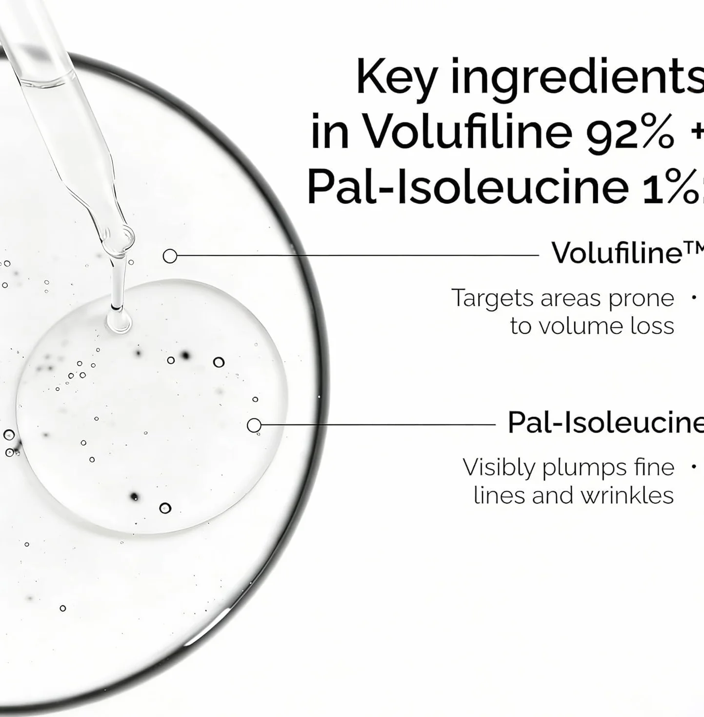 Sérum Volumateur Volufiline 92% — Hydratant léger anti-rides peaux creuses