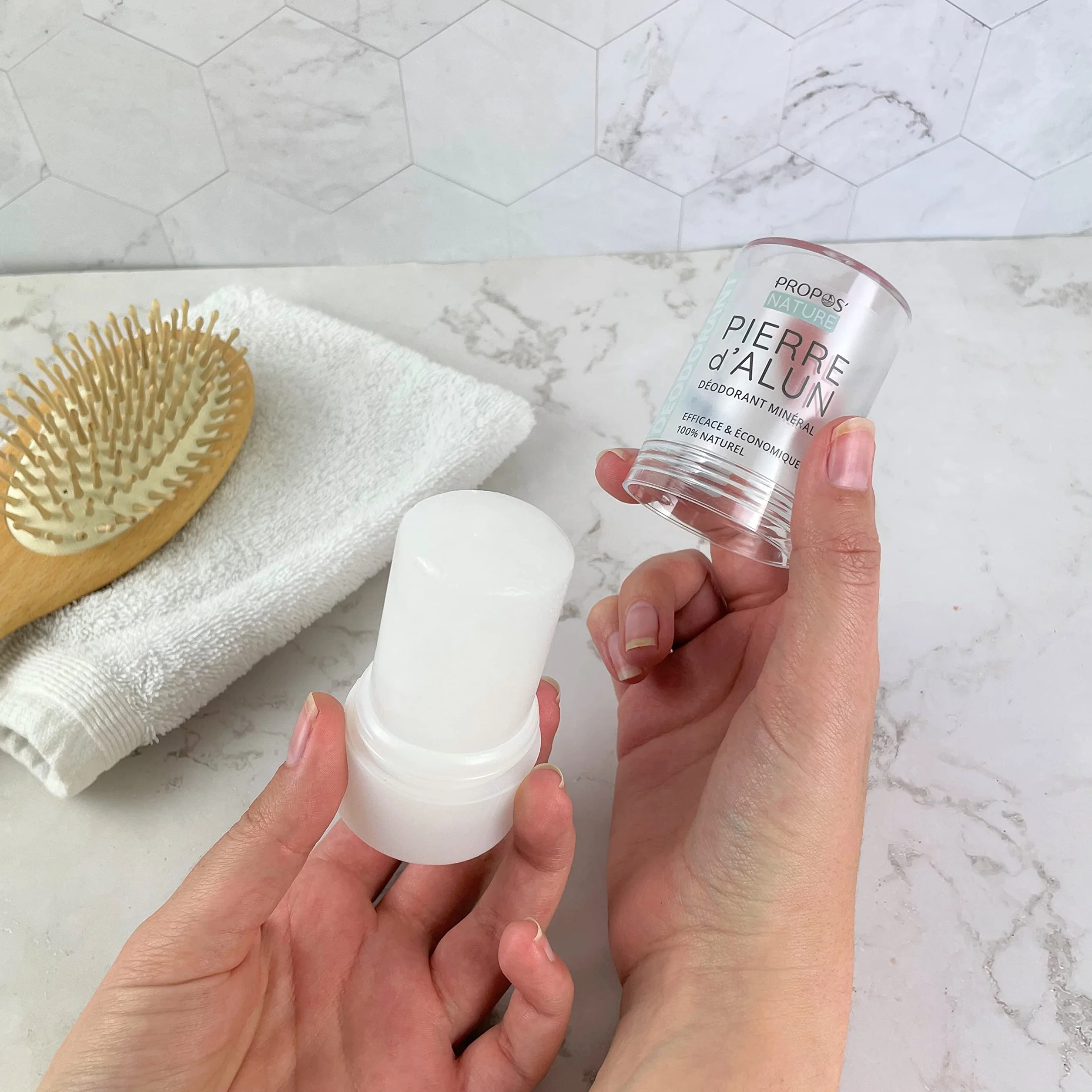 Déodorant Minéral Pierre d'Alun Bio 115 g 100% naturel Sans Alcool Sans Parfum