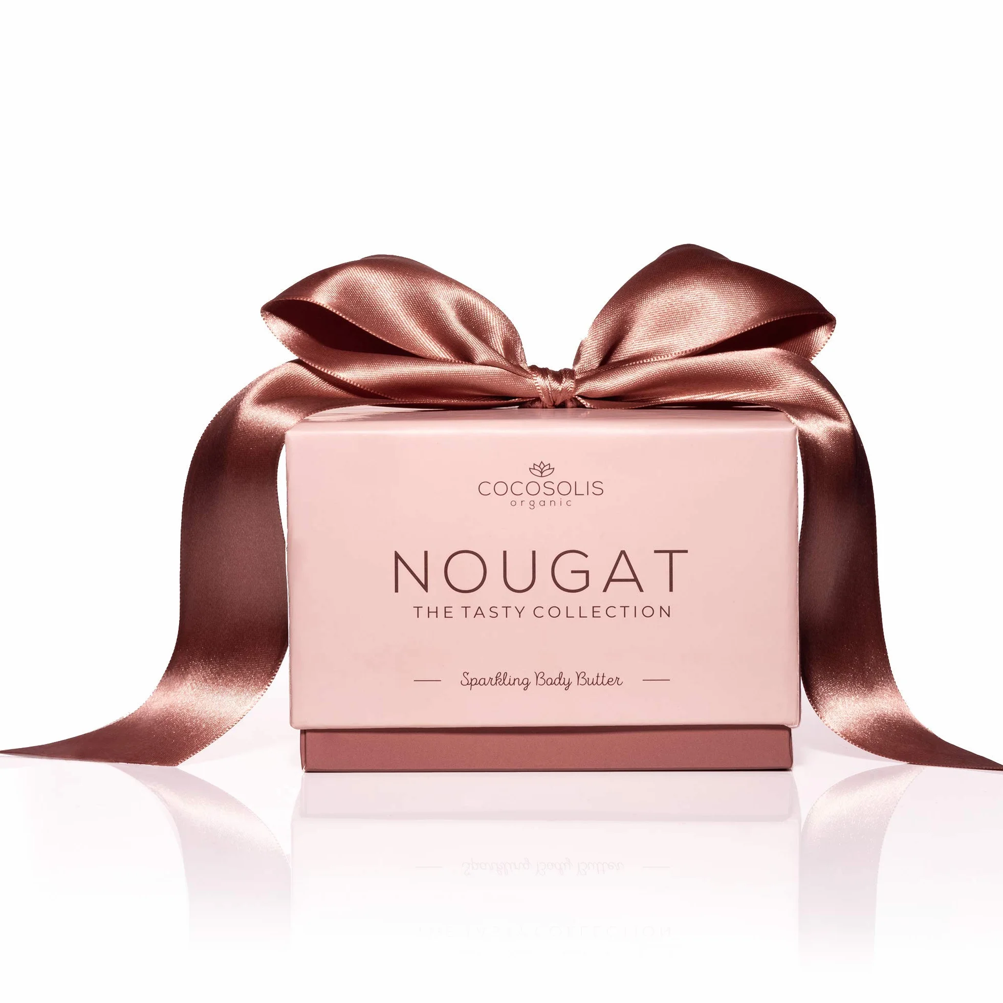 COCOSOLIS NOUGAT baume corps sublimateur- Lait corporel pour femme 100% Naturel - Hydratation luxueuse et arôme crémeux crème au beurre de karité super douce au cacao (25cl)