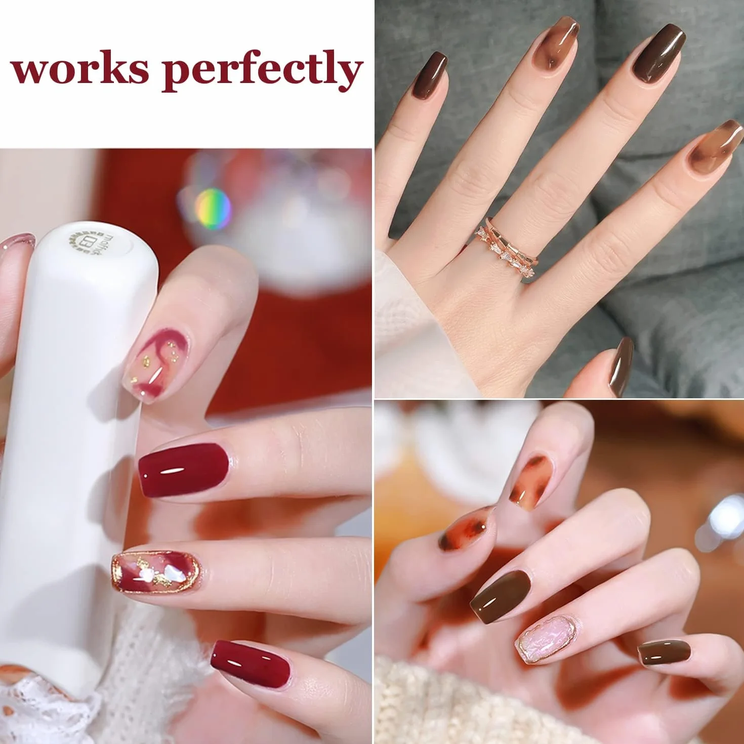 Vishine 16ml Vernis à Ongles Semi-permanent Blooming Gel UV LED Nail Art