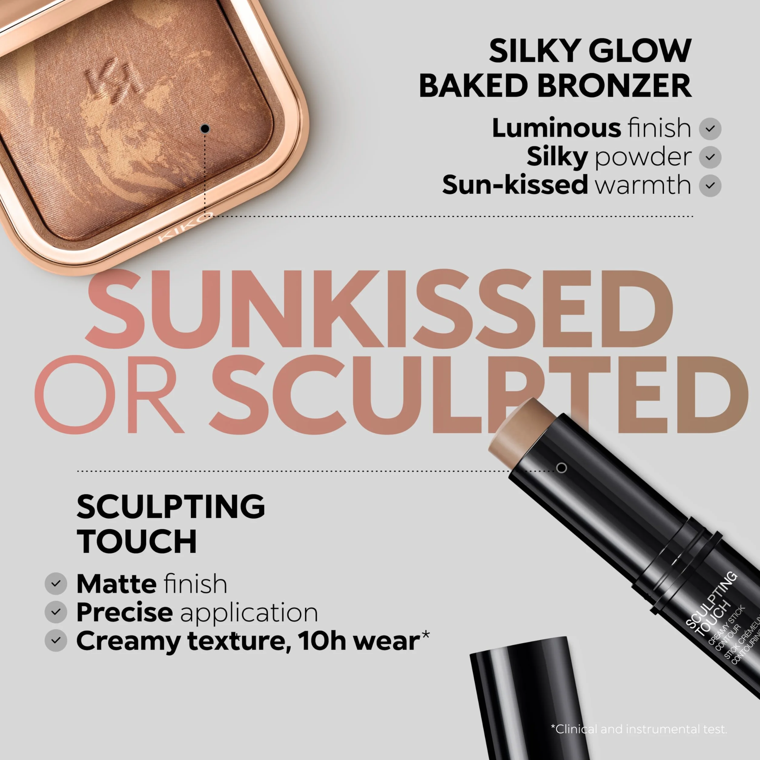 KIKO Milano Sculpting Touch Creamy Stick Contour 200 | Stick Contorno Viso Texture Cremosa Finish Mat