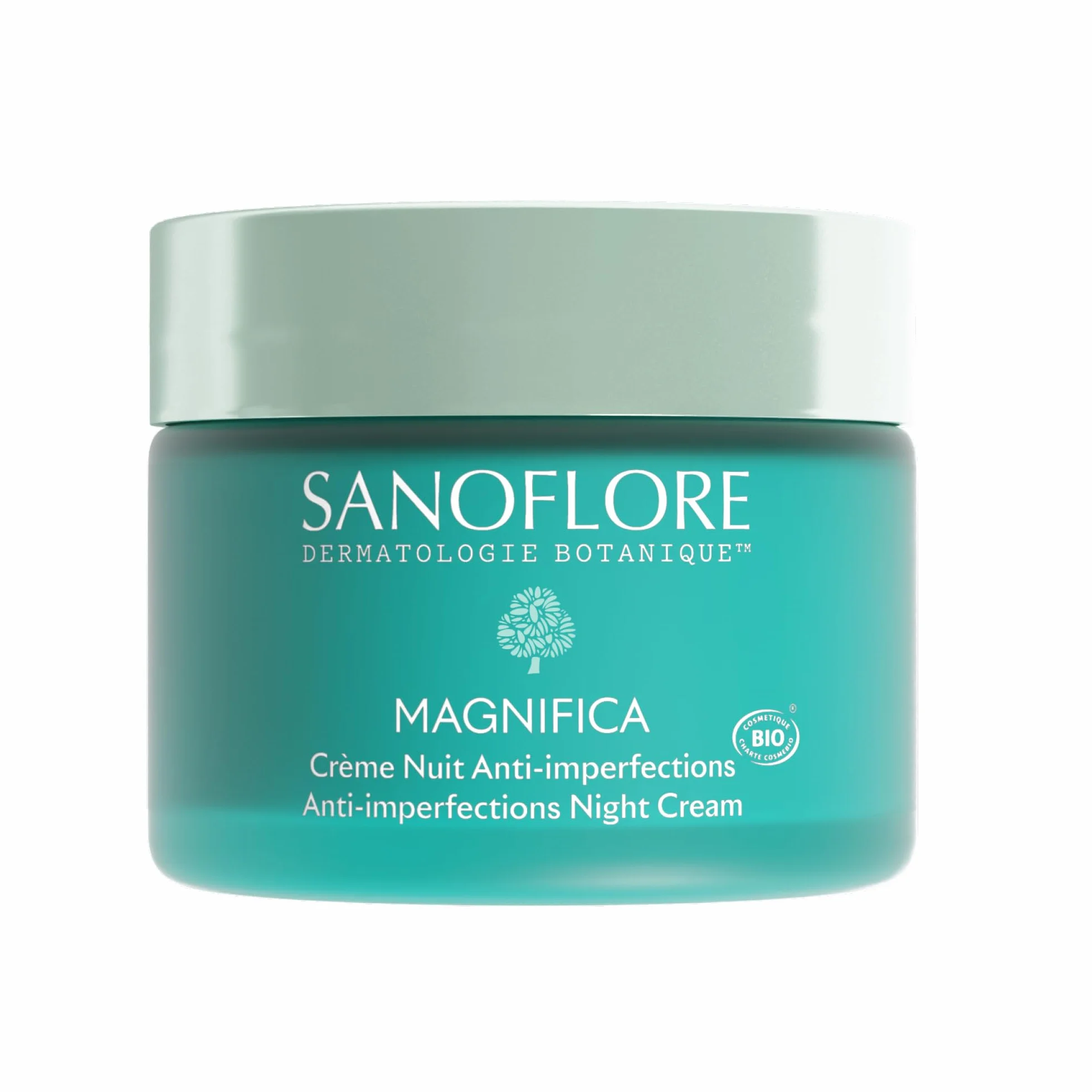 Sanoflore – Magnifica – Crème nuit anti-imperfections puissante – Réduit boutons, points noirs et brillances – Peau lissée et purifiée au réveil – bio - 50 ml
