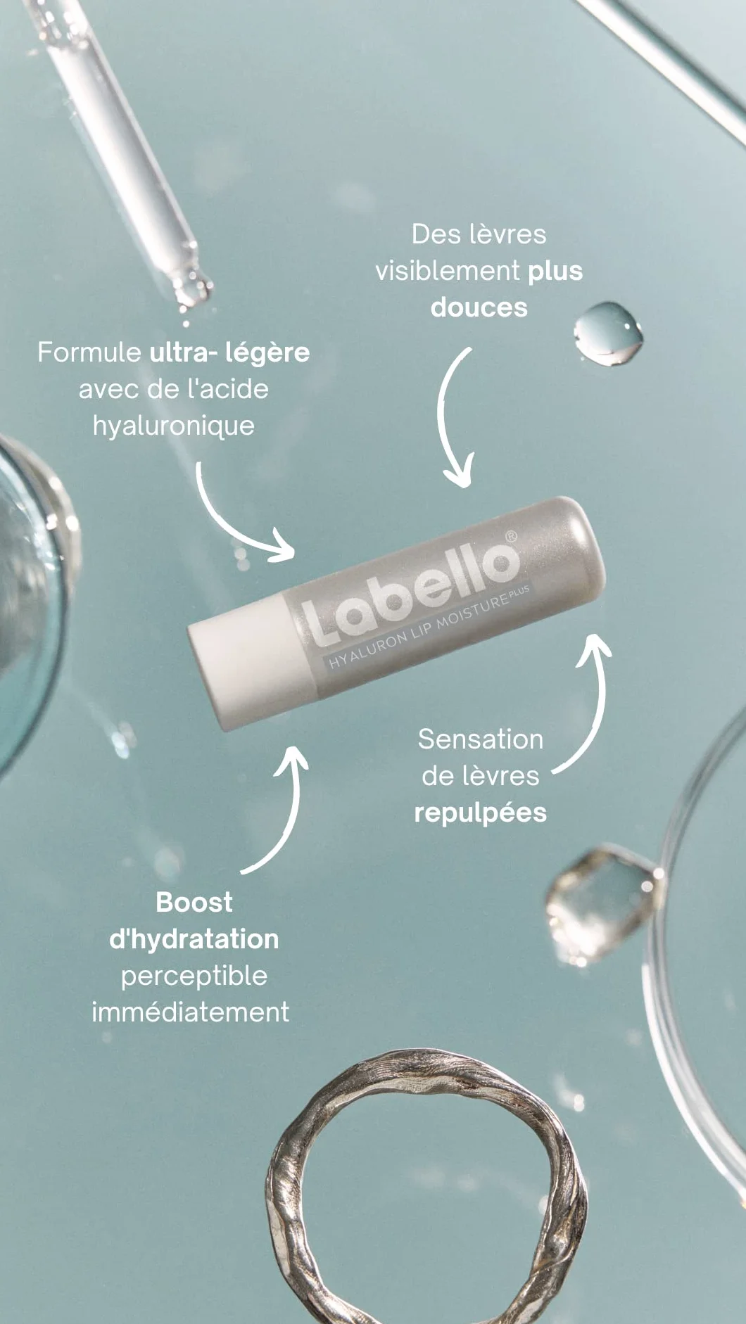 LABELLO Baume à lèvres Hydratant Hyaluron 5,2 g Soin lèvres Acide Hyaluronique
