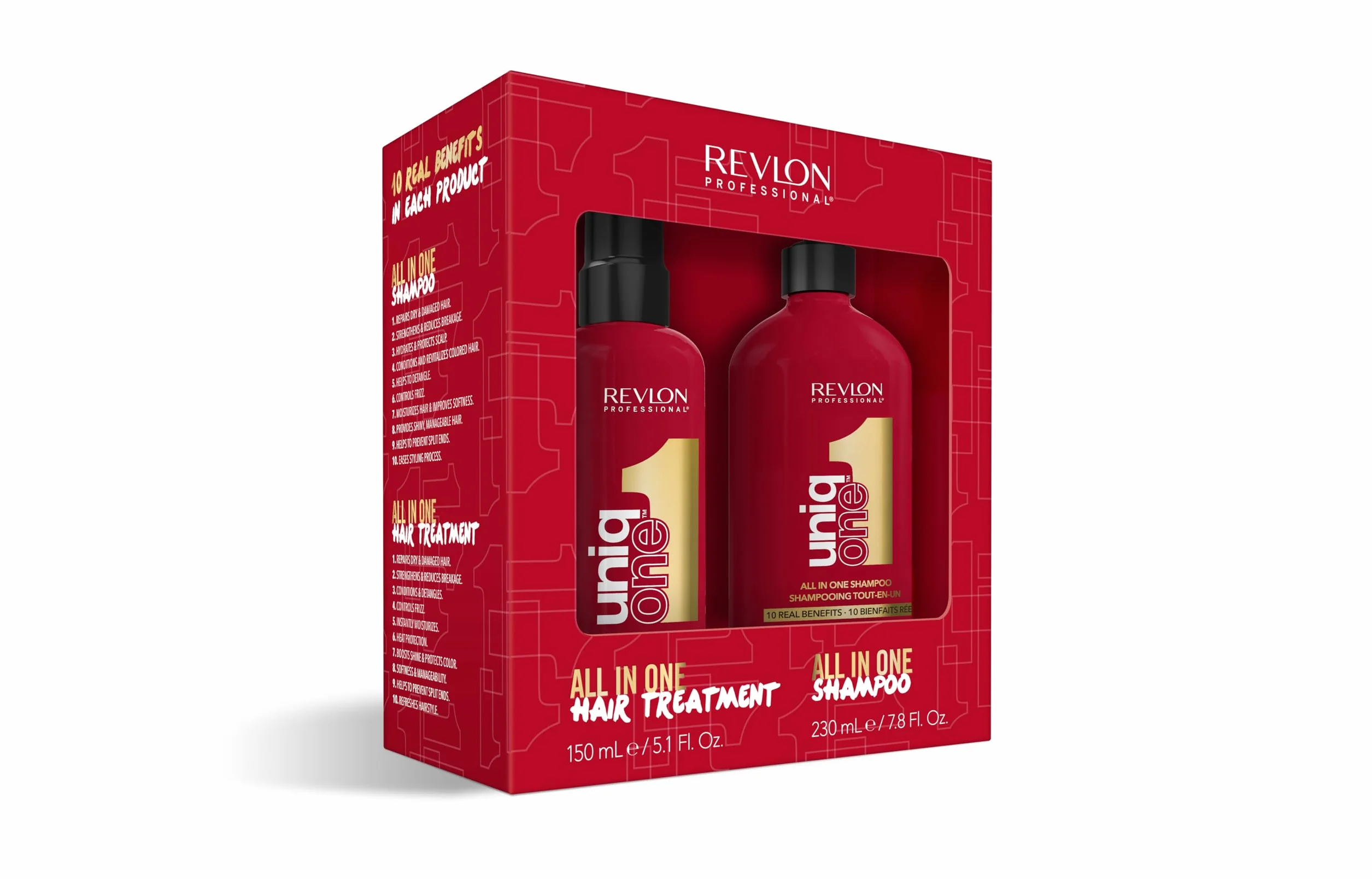 Revlon Professional Coffret UniqOne Masque Spray 150ml Et Shampoing 230ml
