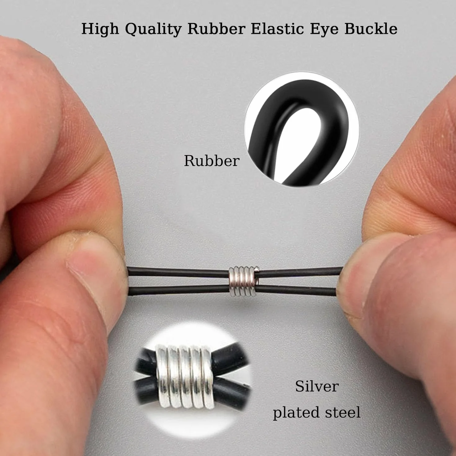 Boucle Attache en Caoutchouc Réglable Universel pour Lunettes, 40 Pièces