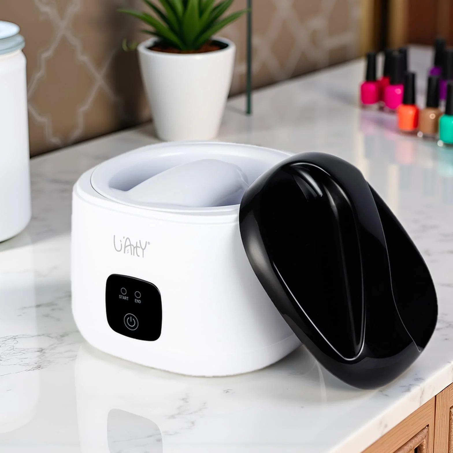 Bol de trempage des ongles professionnel électrique chauffé rapidement pour manucure salon