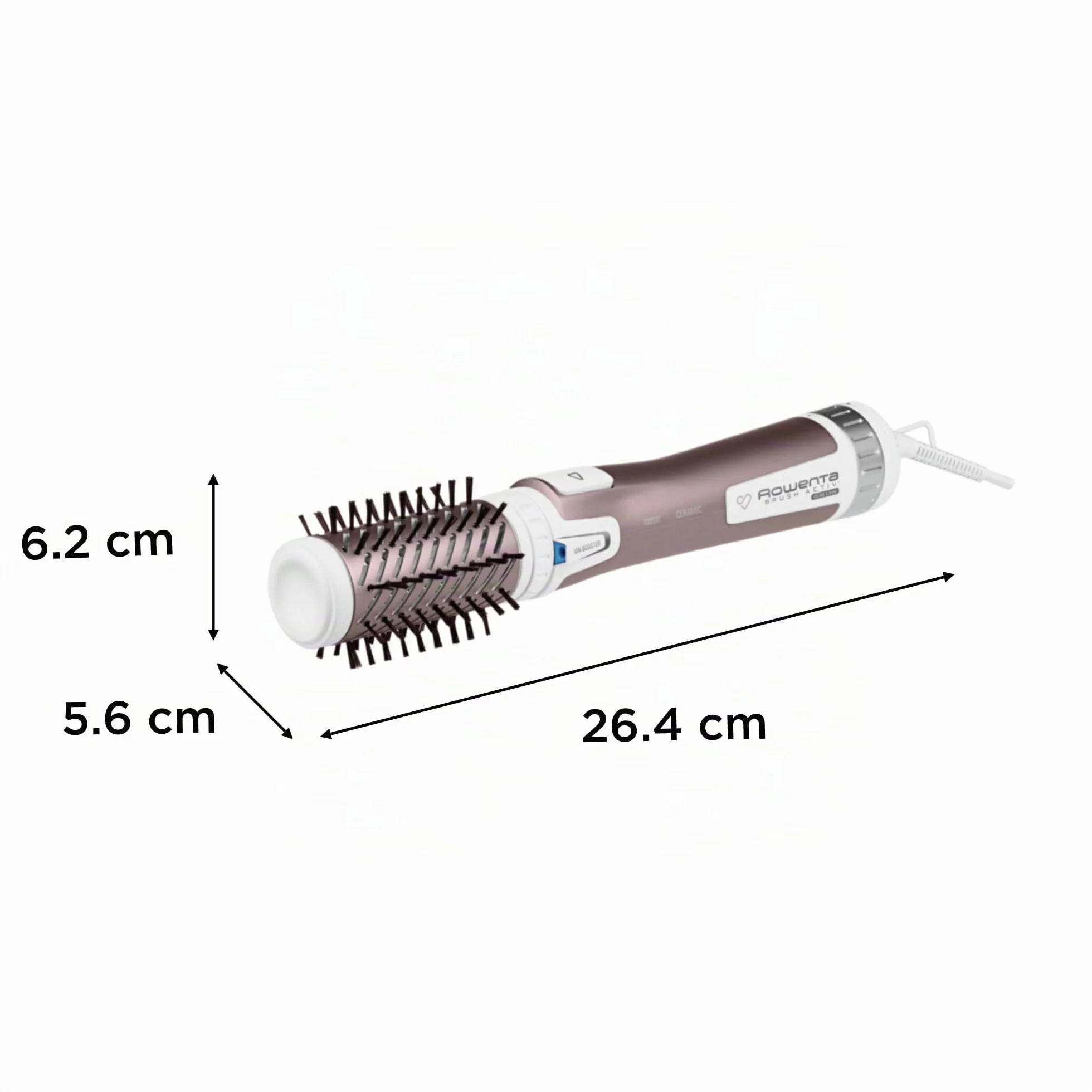 Rowenta Brush Activ Premium Care CF9540F0 Brosse rotative à air chaud, poils naturels, kératine de cachemire