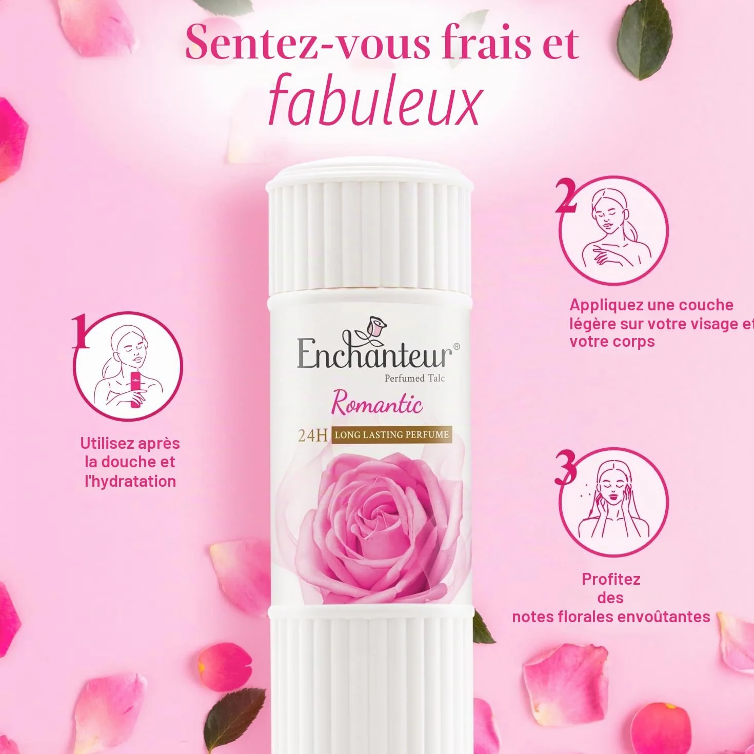 Enchanteur Talc parfumé romantique 250 g