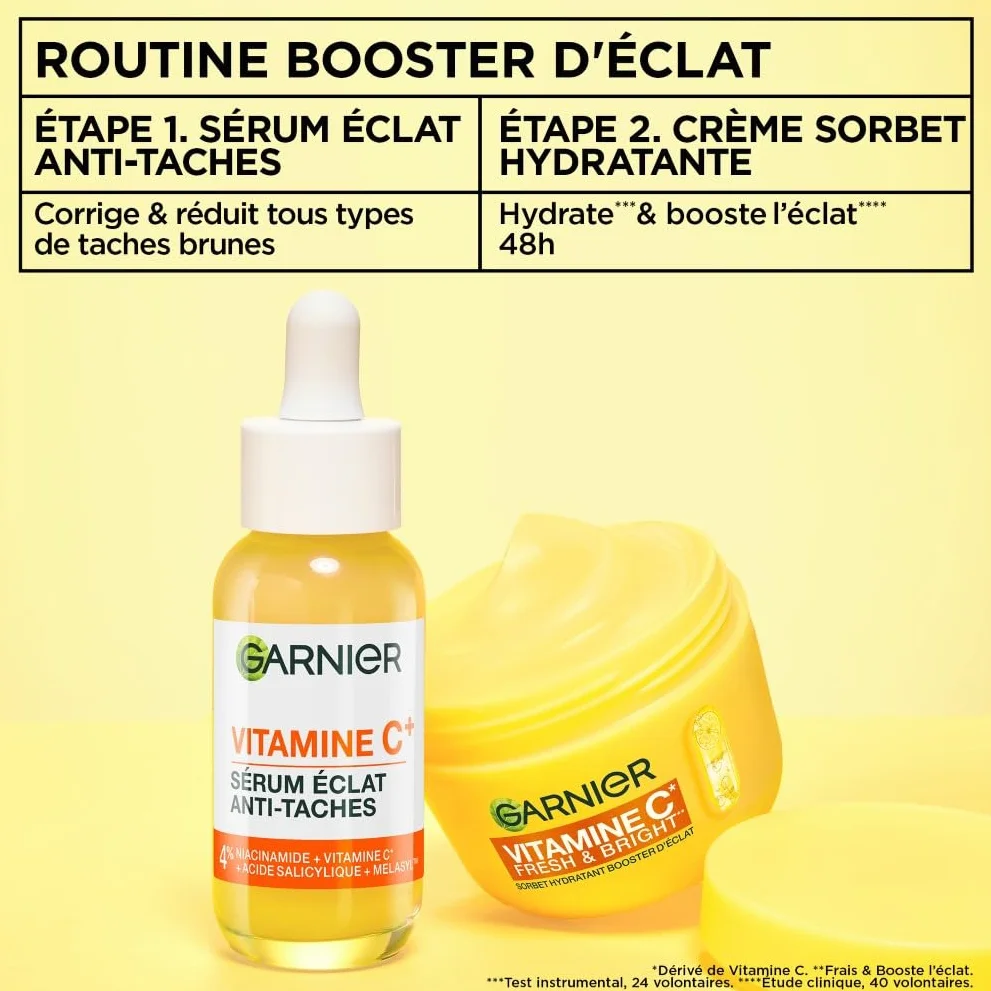 GARNIER SkinActive Vitamine C Crème Sorbet Hydratante Boost d'Eclat 85 ml