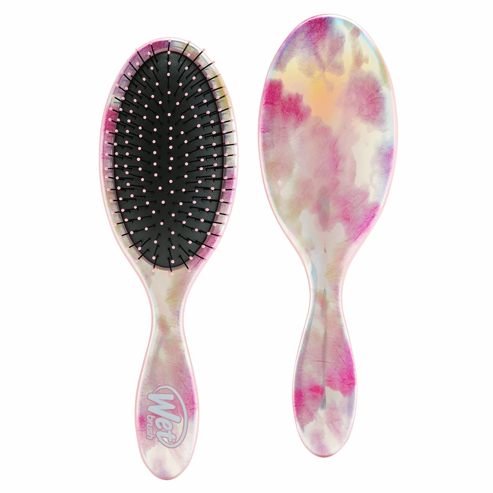 Wet Brush Brosse démêlante originale – Teinture par nœuds, blush – Tous types de cheveux – Poils IntelliFlex ultra doux qui glissent facilement à travers les nœuds – Peigne sans douleur pour hommes,