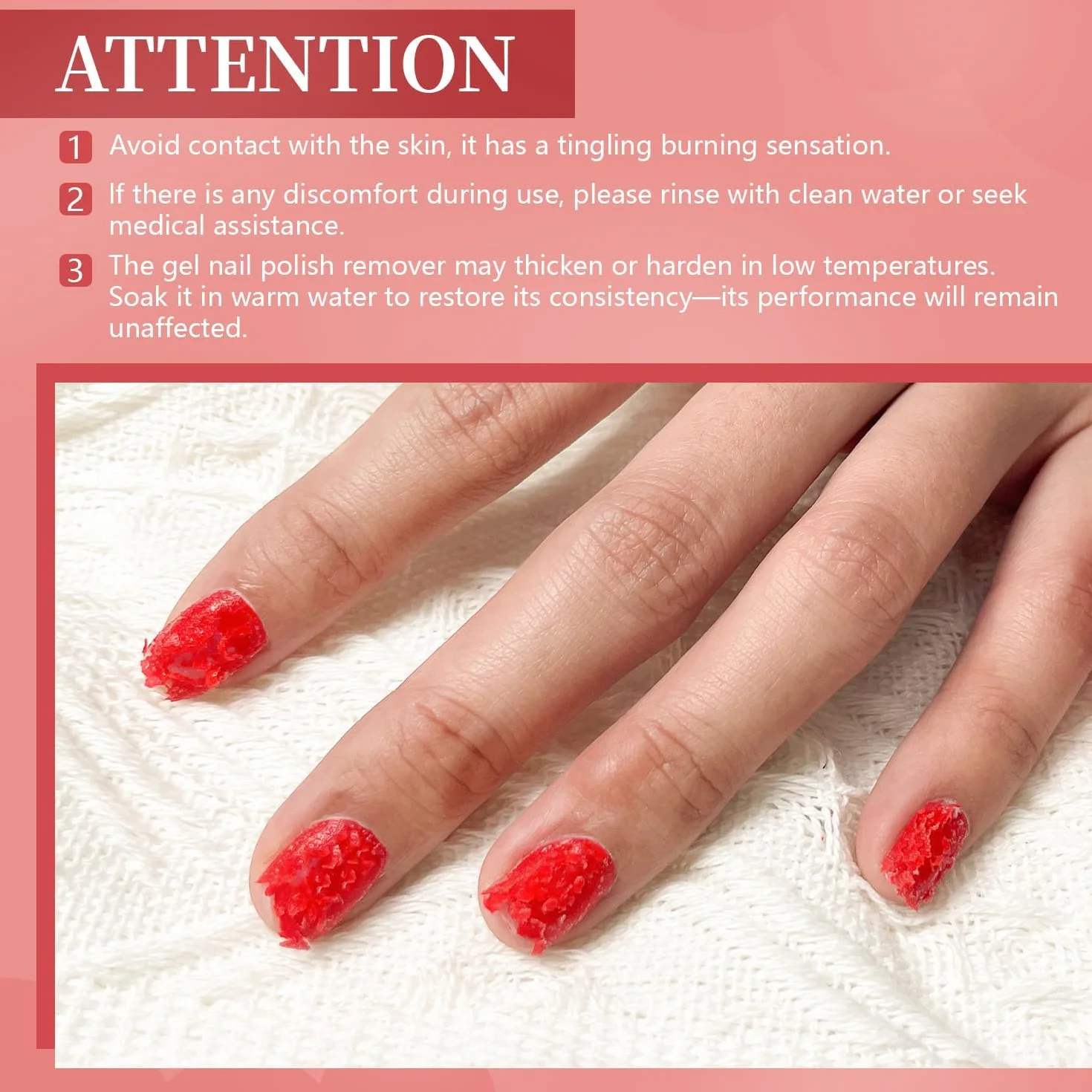 JODSONE 15ml Dissolvant Vernis Semi Permanent, Enlève le Vernis Gel en 3 à 5 Minutes