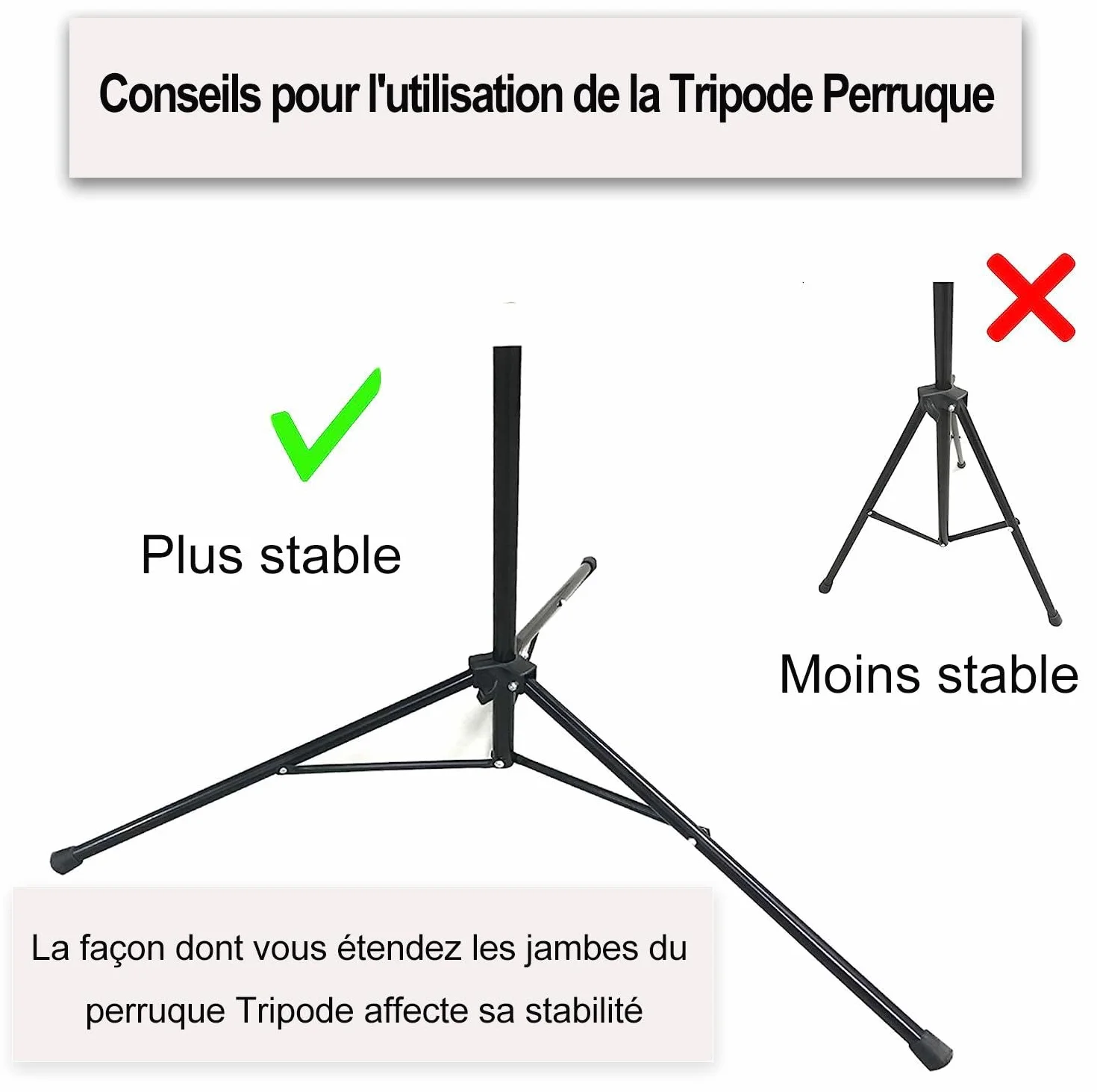 Porte Perruques pour Tete Perruque,Trepied Perruque Tête de Perruque Tete a Coiffer Professionnel Réglable Hauteur pour Tete Mannequin, Tête à Coiffer avec Sac de Transport (90-137cm)