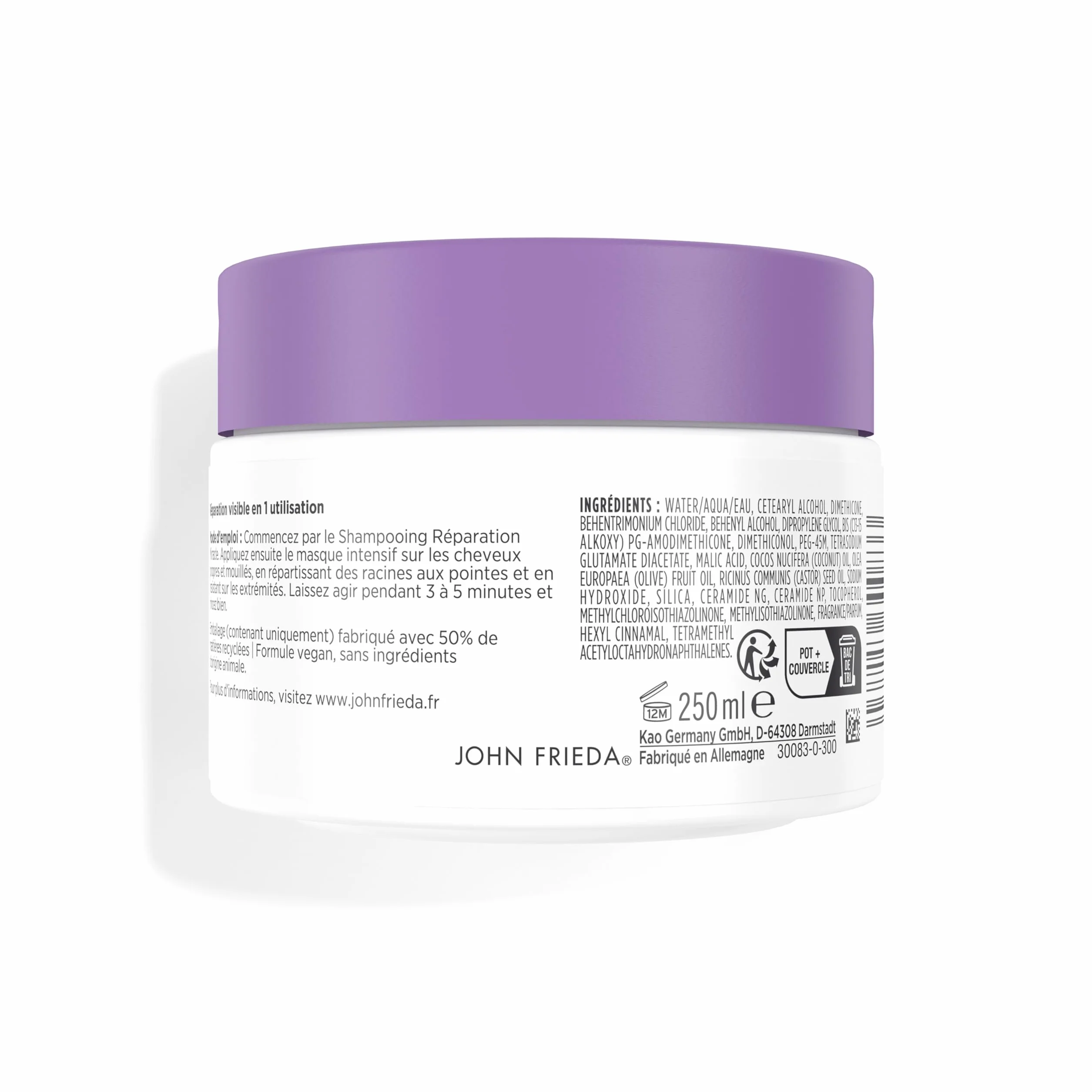 Frizz Ease Masque Intensif Réparation Miracle 250ml