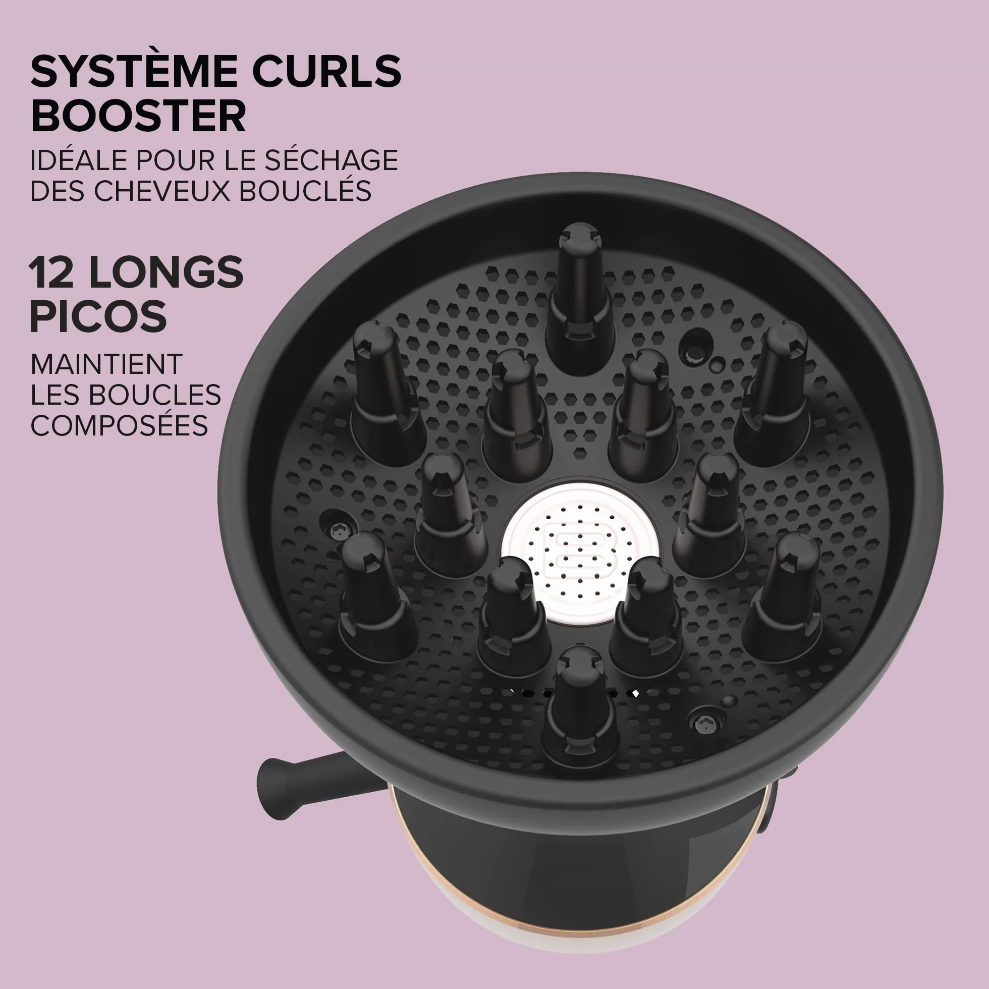 Bellissima My Pro Diffon Ceramic Sèche-cheveux Diffuseur Tout-en-Un 700 W Technologie Céramique 2 Puissances