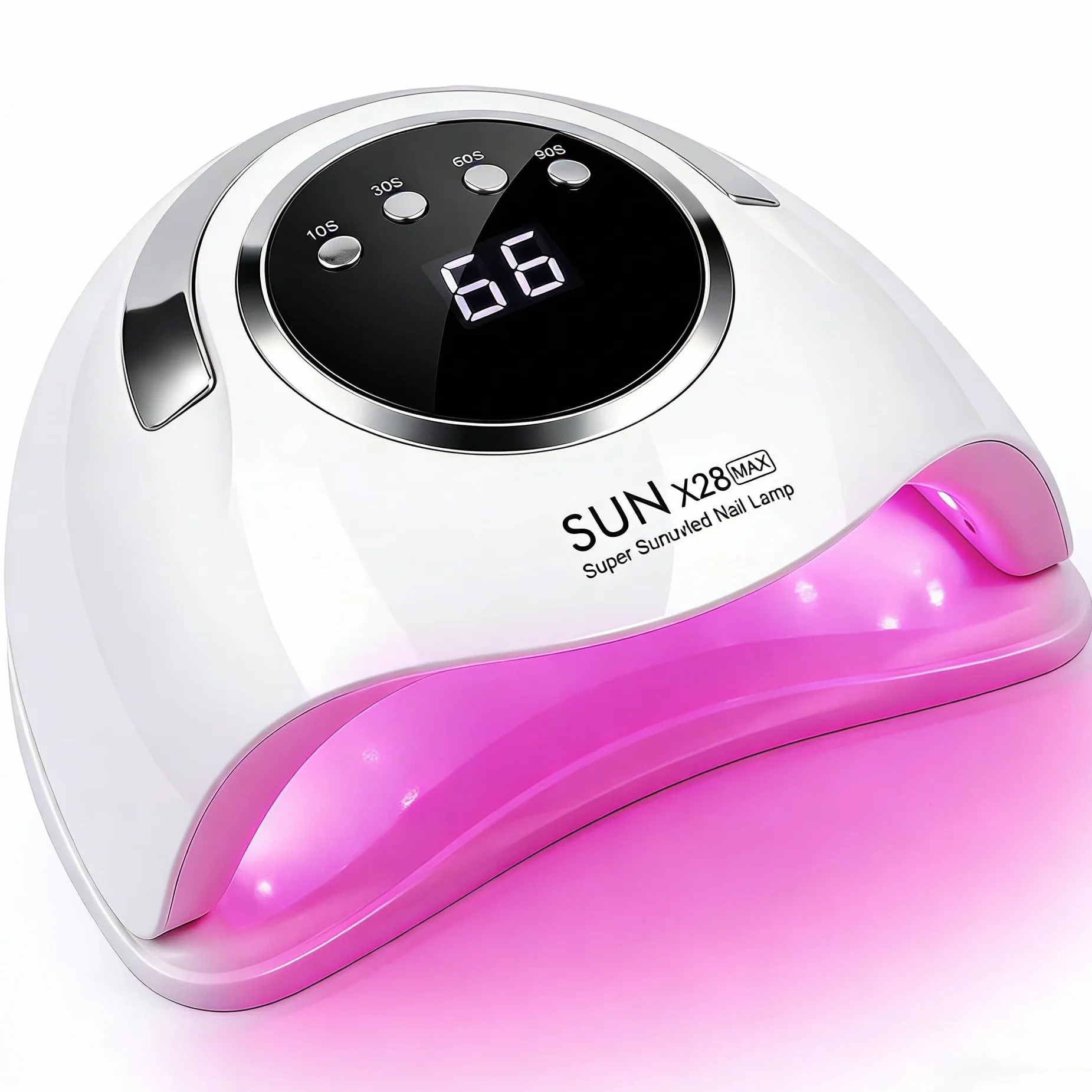 Lampe à ongles LED UV professionnelle 500 W avec 90 LED - Capteur intelligent et 4 minuteries pour un séchage rapide du vernis gel - Sèche-ongles de qualité professionnelle pour un usage domestique