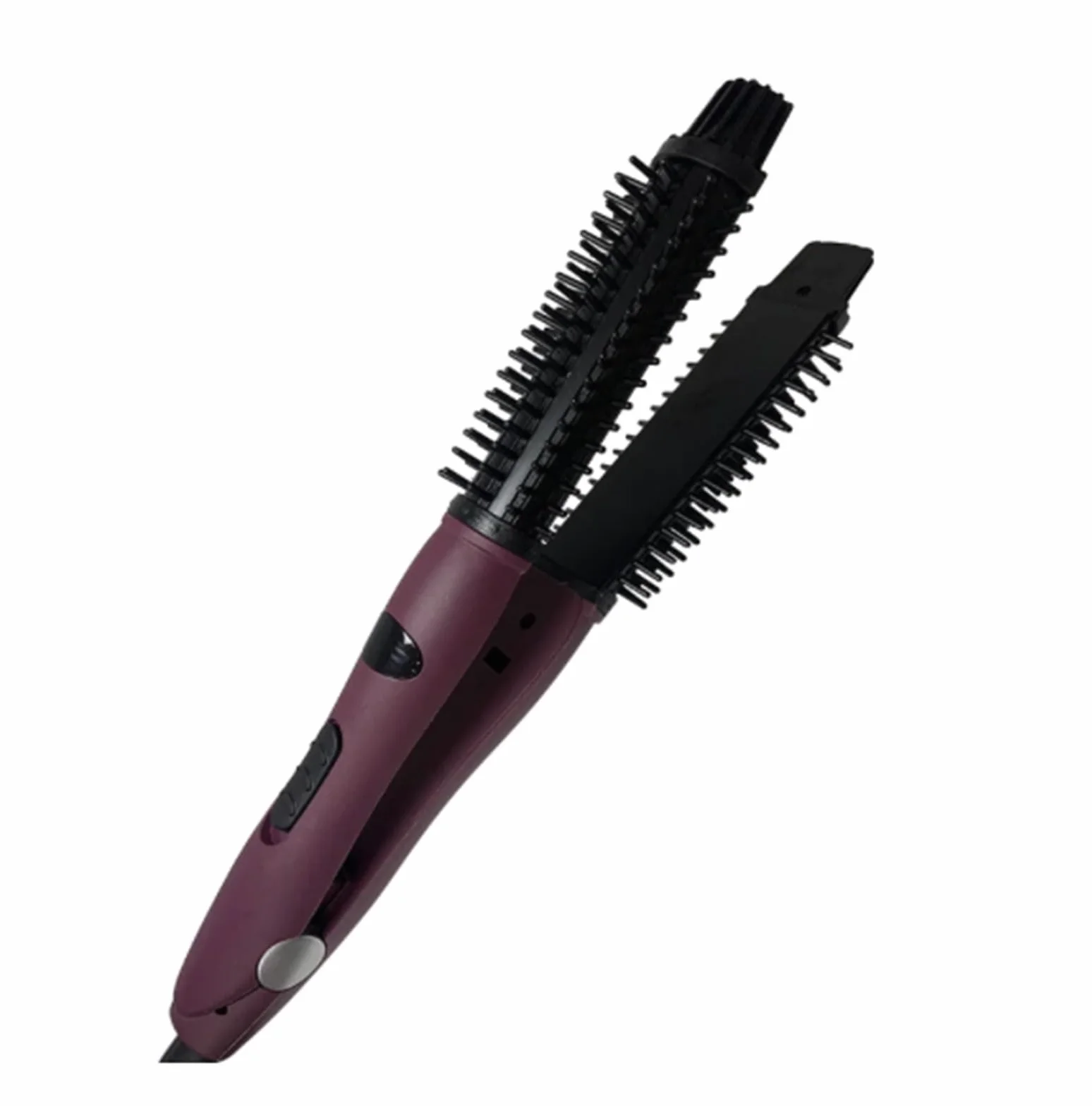 Le fer à friser électrique à vitesse élevée et basse ne fait pas mal aux cheveux, peigne à cheveux, fleur de poire, forme de brosse ronde électrique cuicui