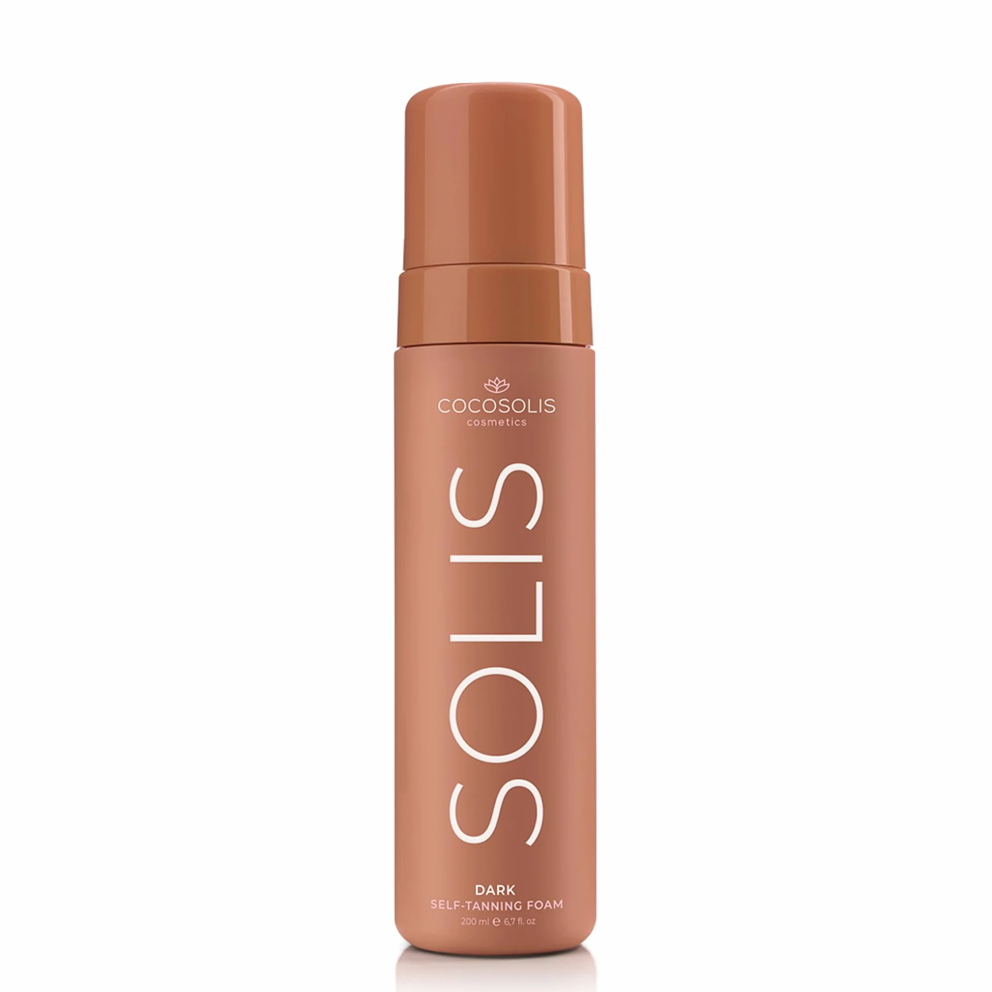COCOSOLIS SOLIS Dark autobronzant foncée visage et corps, mousse pour un bronzage riche, naturel et longue durée, au DHA végétal (200 ml)