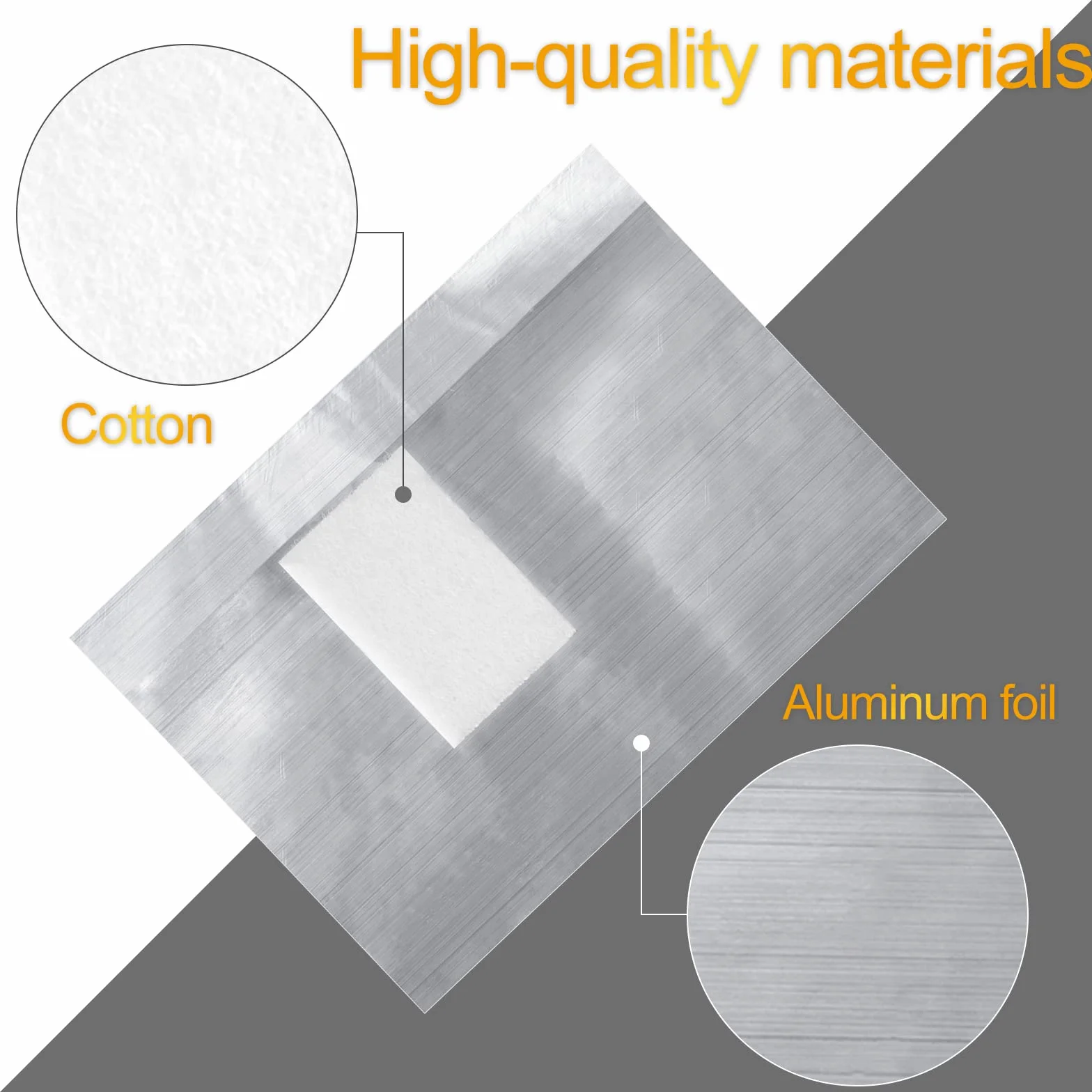 Papillotes en Aluminium 100 Pcs, Feuille d'aluminium Dissolvant pour Vernis Semi Permanent Retirer Gel Ongle Argent