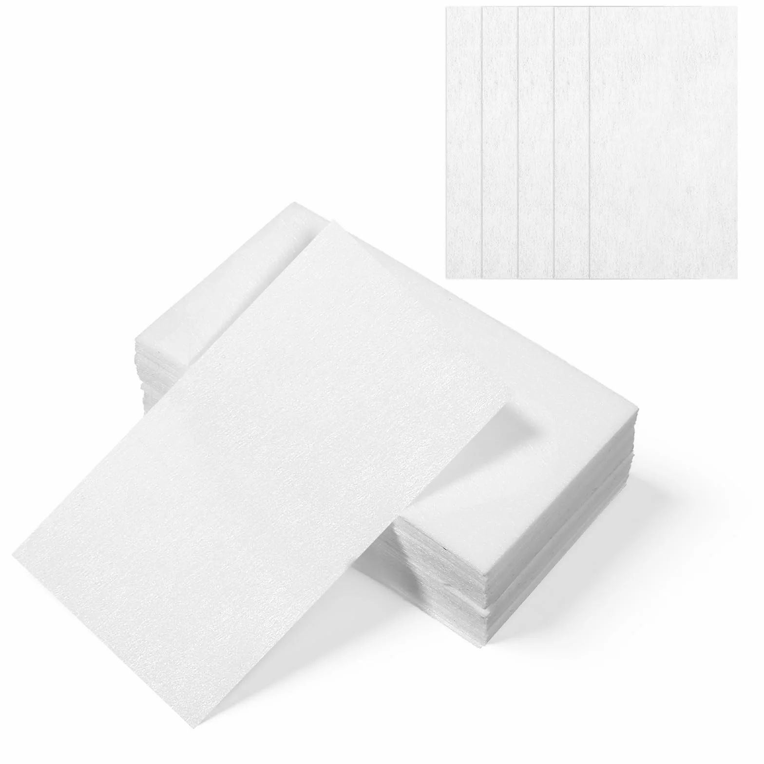 Lot de 100 papiers permanents jetables résistants à la chaleur pour cheveux - Blanc