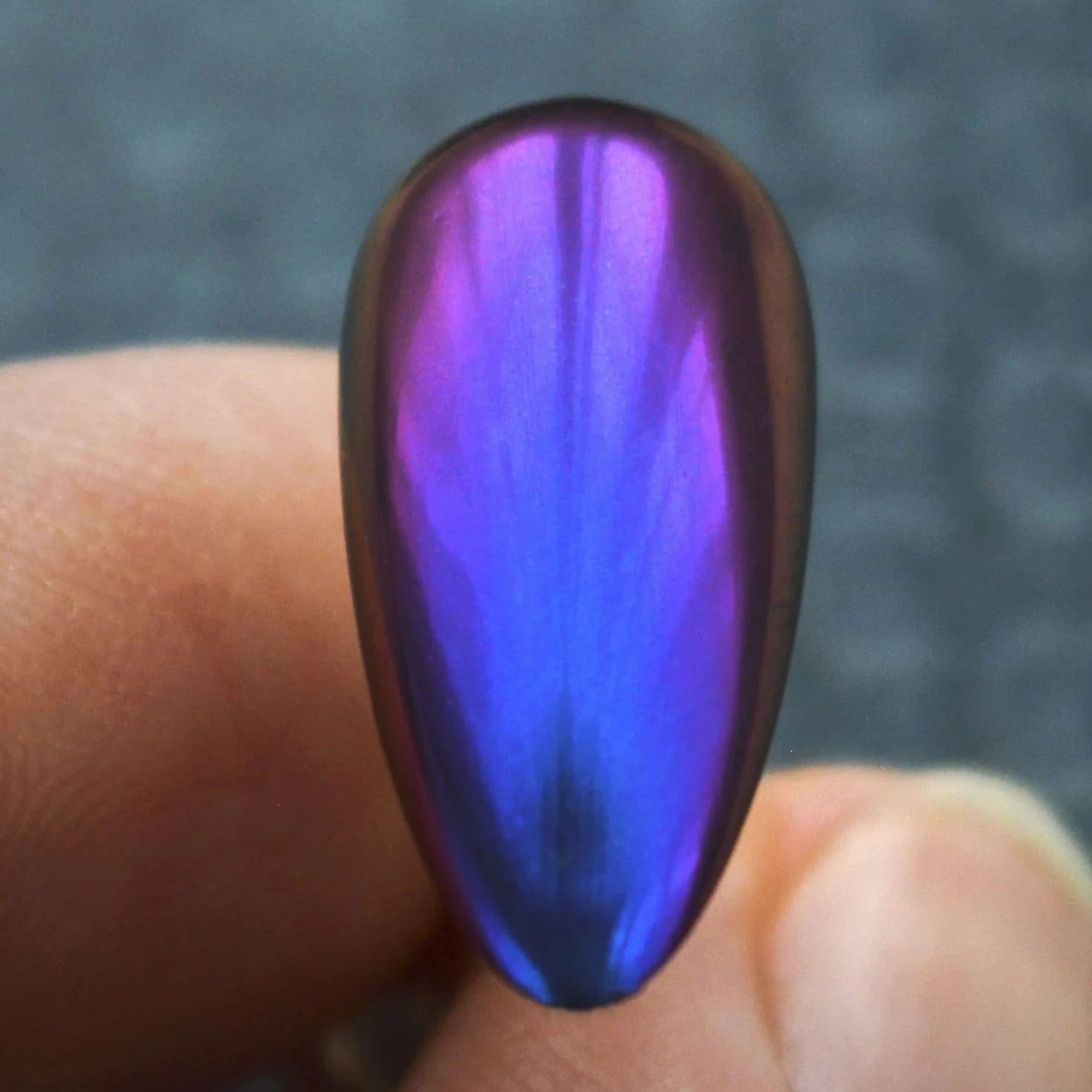 Pigment caméléon pour ongles Kuka 6 couleurs effet miroir chromé brillant