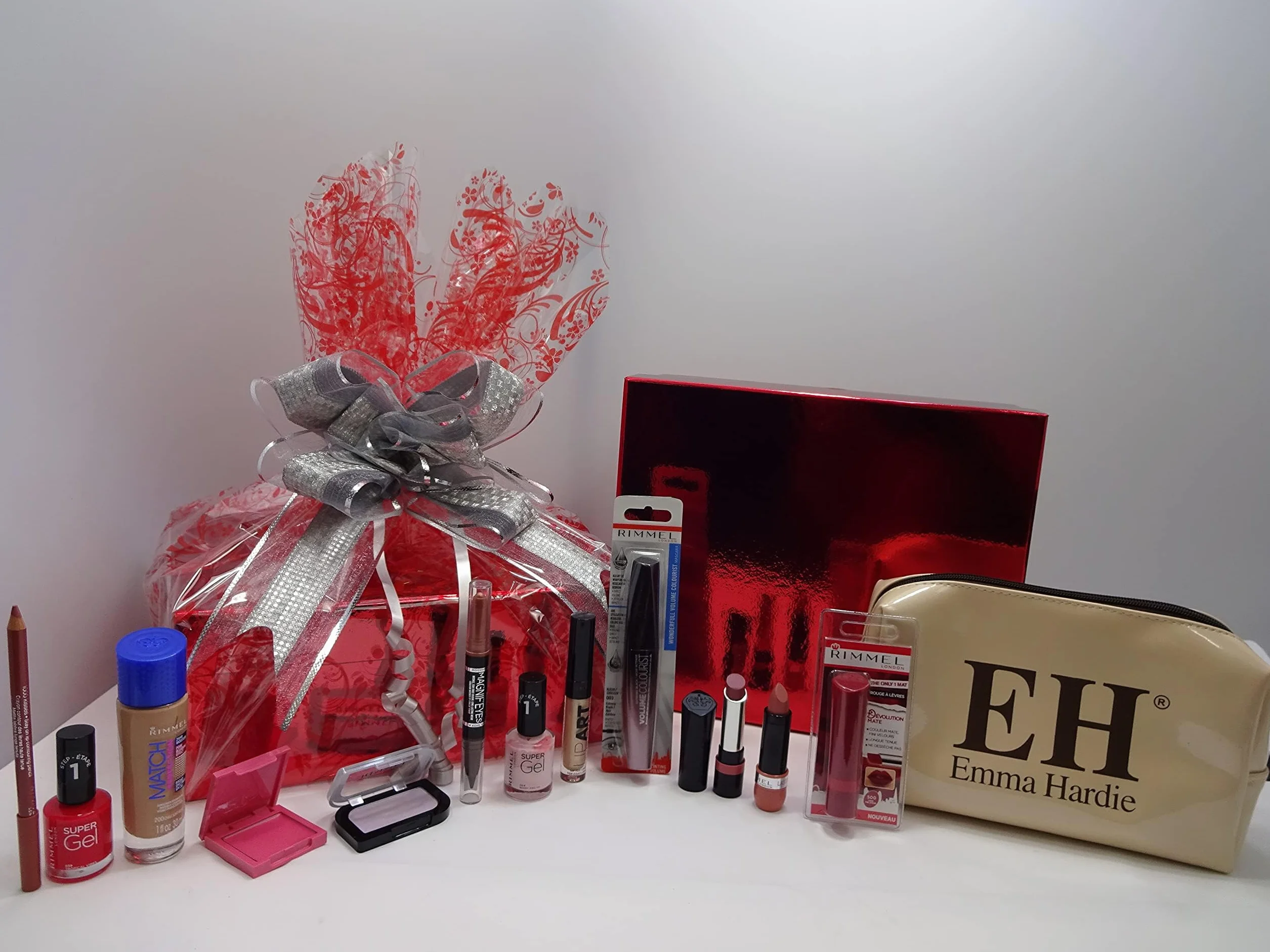 Rimmel London Lot de 12 boîtes de beauté de luxe avec trousse de maquillage EH