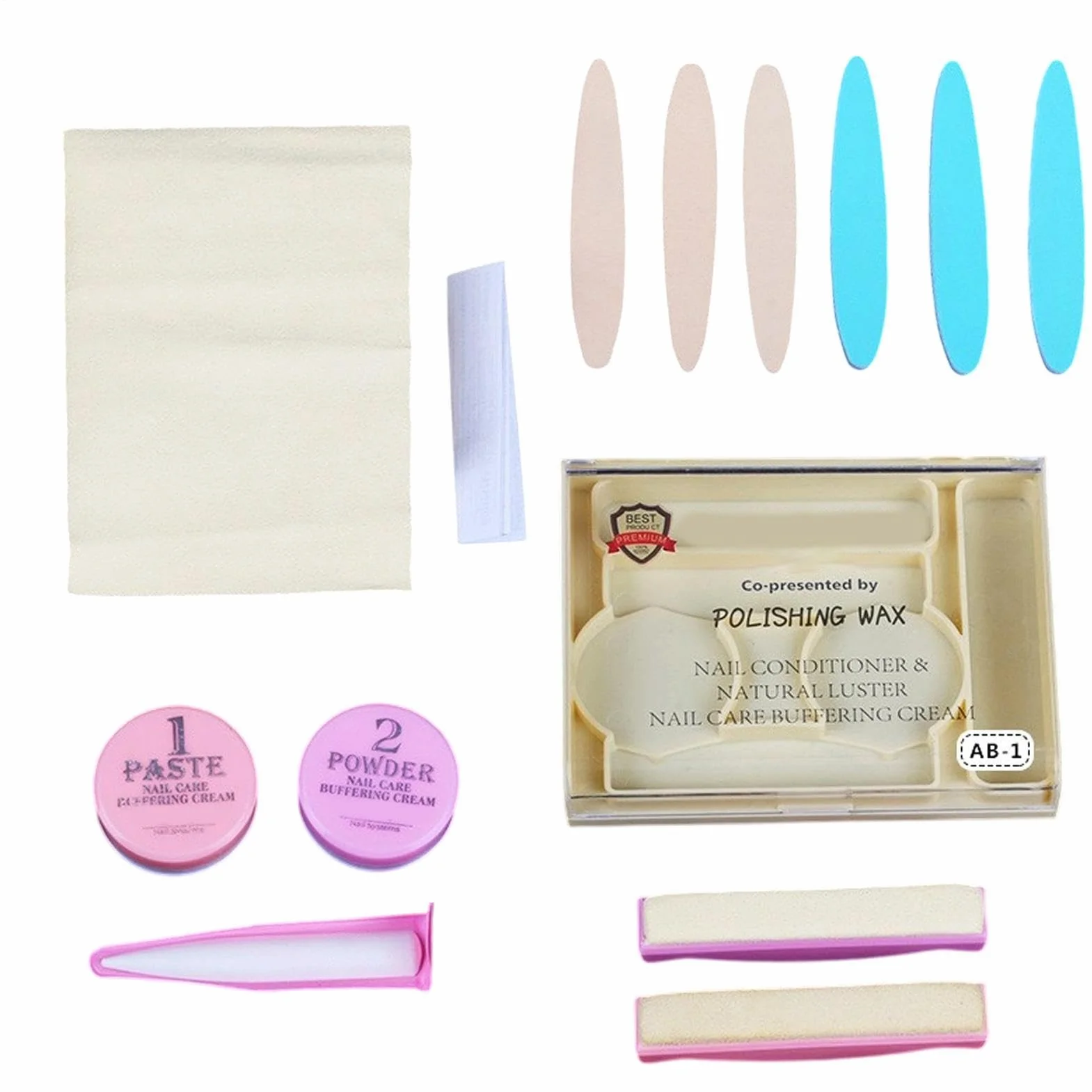 Manucure Japonaise Kit Professionnel, Kit De Manucure Japonaise Professionnel, Limes Polissoir Ongles, Réparation & Croissance Des Ongles Pour Femmes Filles Débutant Salon Mariage