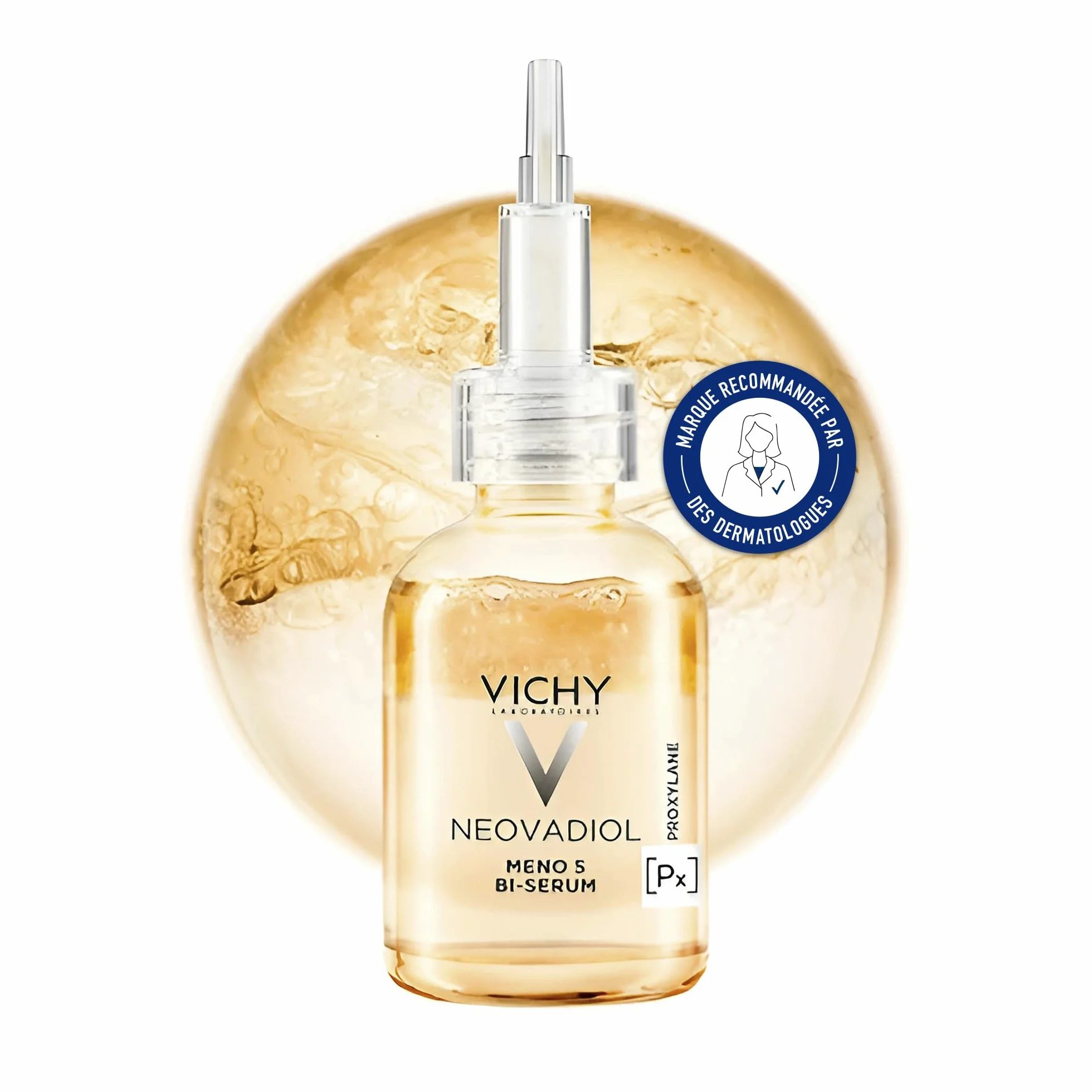 Vichy - NEOVADIOL - Bi-Sérum Méno 5 - Sérum Anti-âge - Enrichi en Proxylane et Niacinamide - Soin Visage Qui Nourrit et Redensifie la Barrière Cutanée - Pour Peaux Matures