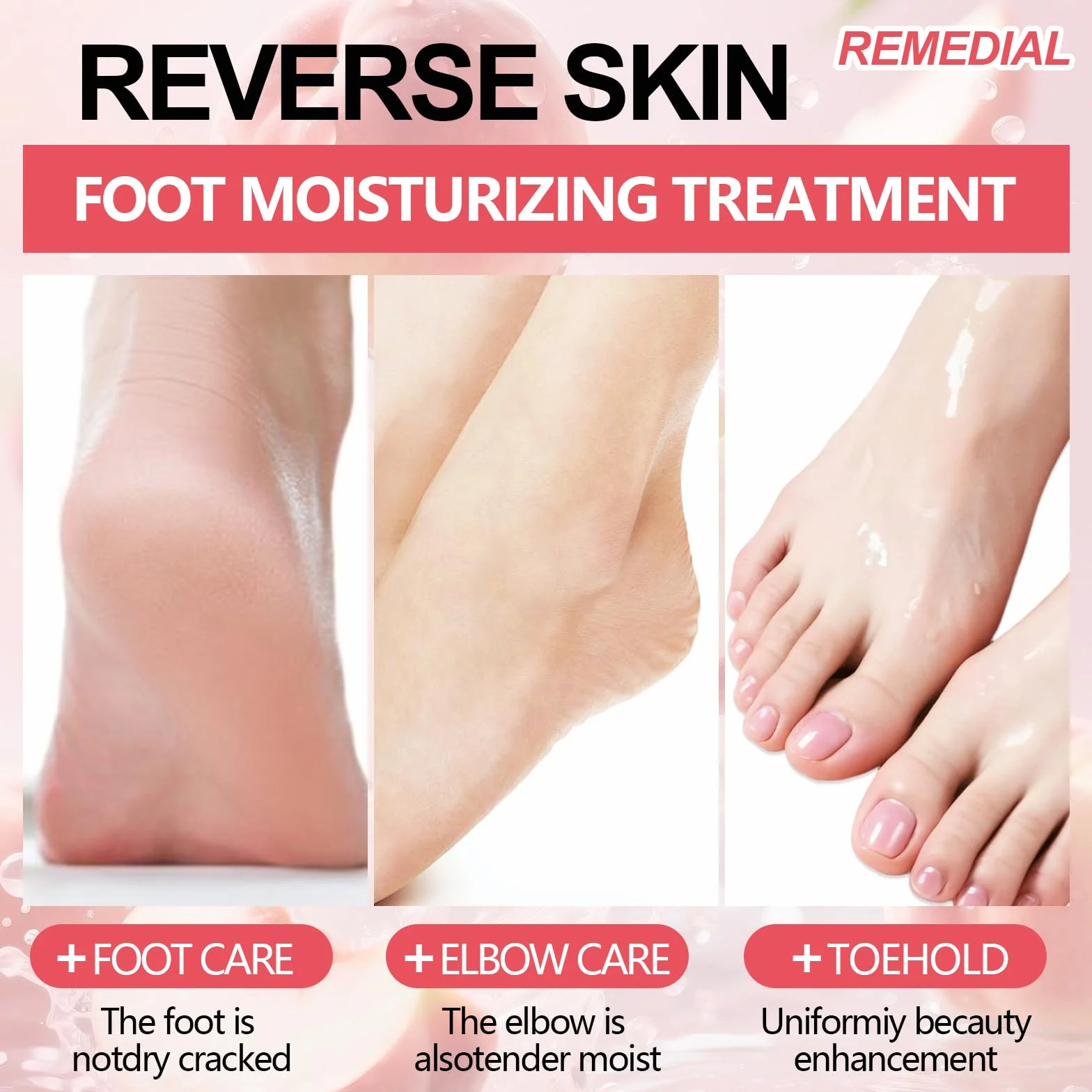 Masque Pied Peeling Pêche 3 Paires, Exfoliant Pieds Talons Peau Morte Sèche pour Pieds Doux
