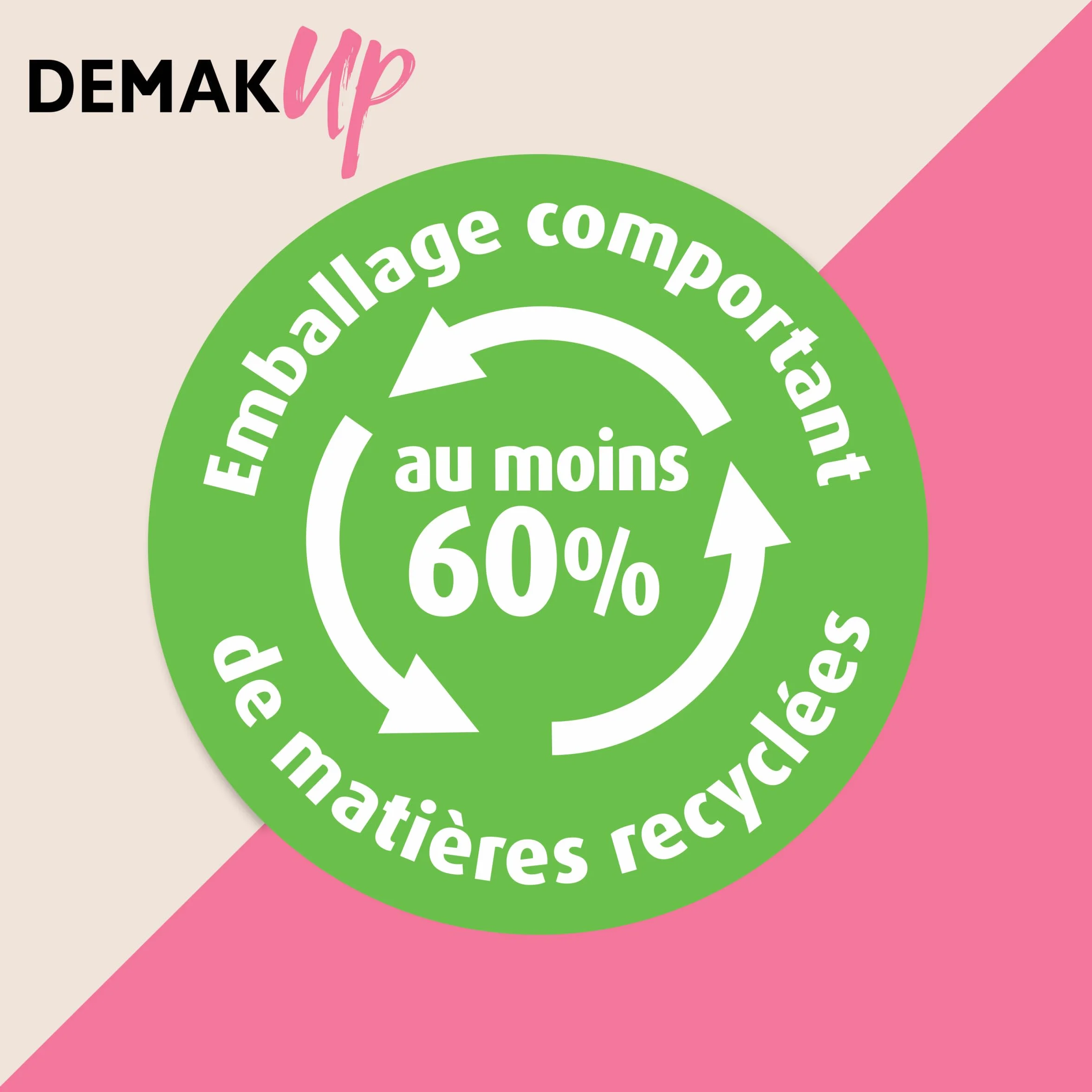 Demak'Up Cocoon Disques Cotons à Démaquiller Visage Yeux 100% Fibres de Coton Naturelles 85 Cotons