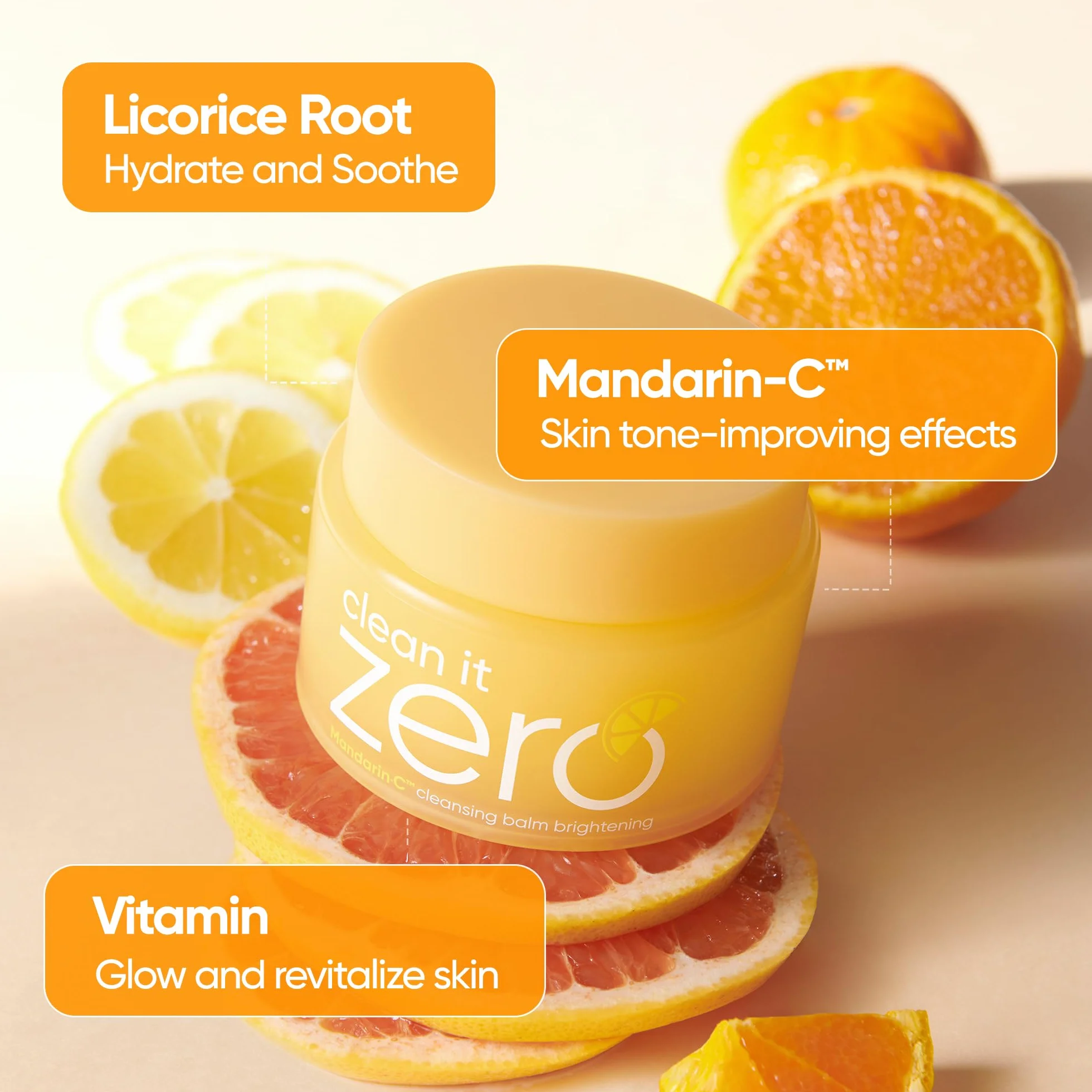 BANILA CO Clean it Zero Baume nettoyant éclaircissant démaquillant coréen 100 ml vitamine C