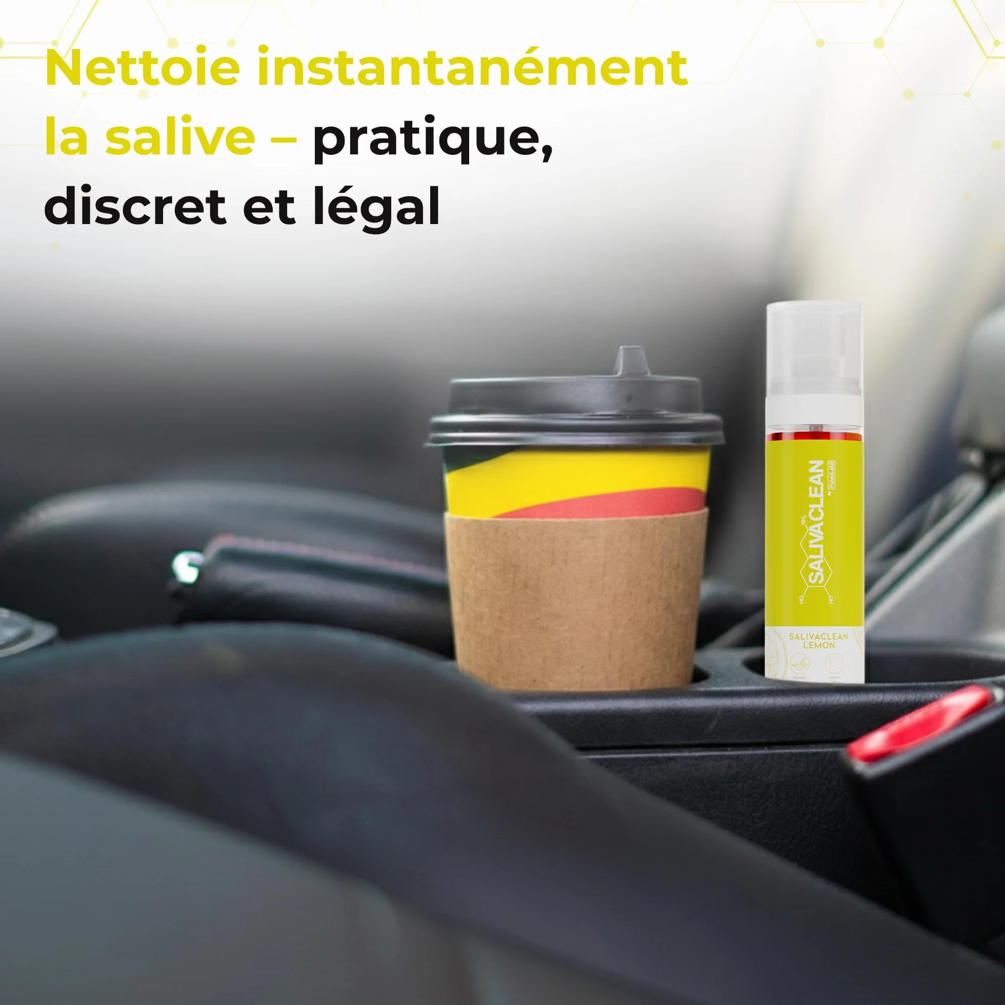 SalivaClean Anti-THC Spray Buccal 100ml Citron | Détox Salivaire Instantané | Nettoyant Salive