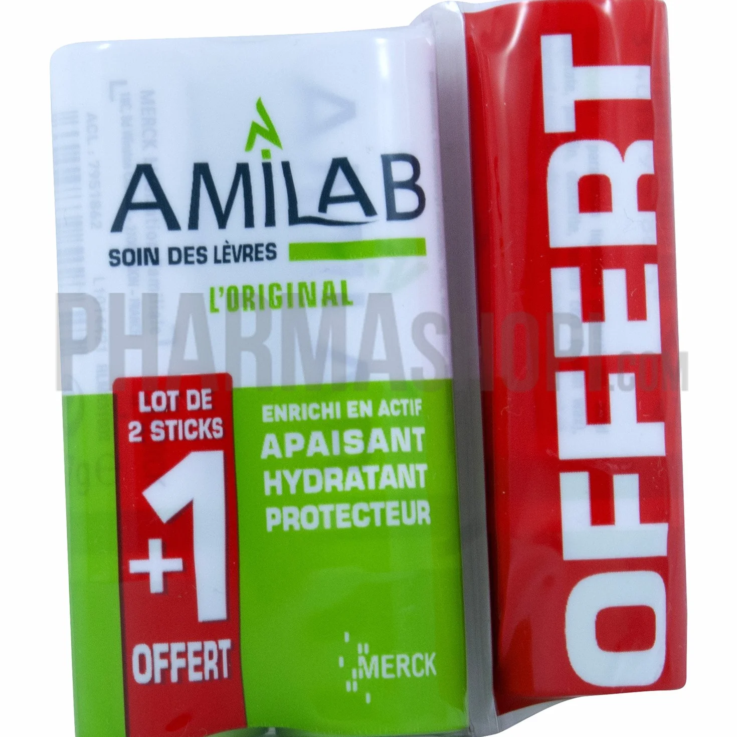 MERCK AMILAB Hydratant Sticks Levres 2+1