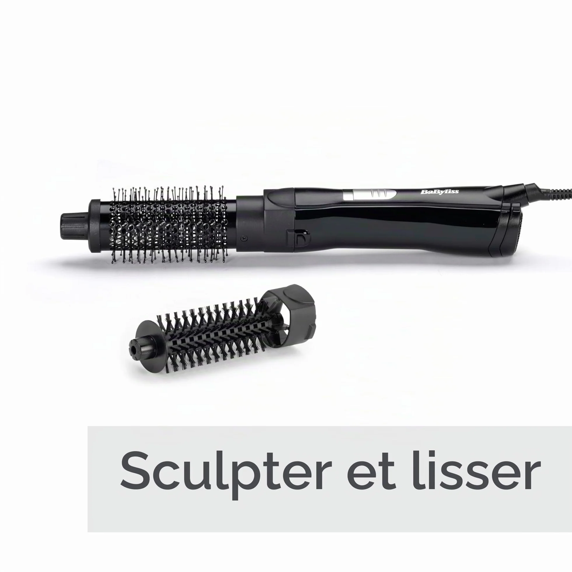 BaByliss Brosse soufflante Shape & Smooth AS82E 30 mm 20 mm air froid noir