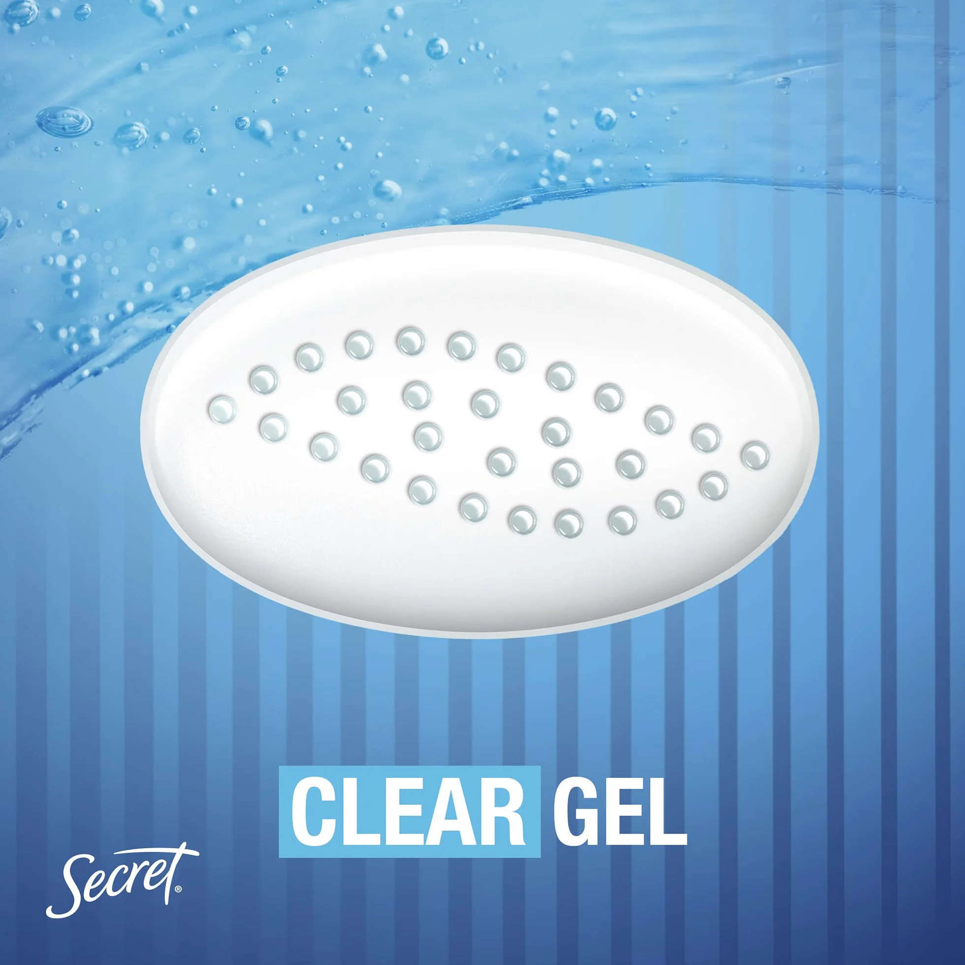 Secret Outlast Lot de 2 flacons de gel anti-transpirant et déodorant Clear Clear – 2,6 oz